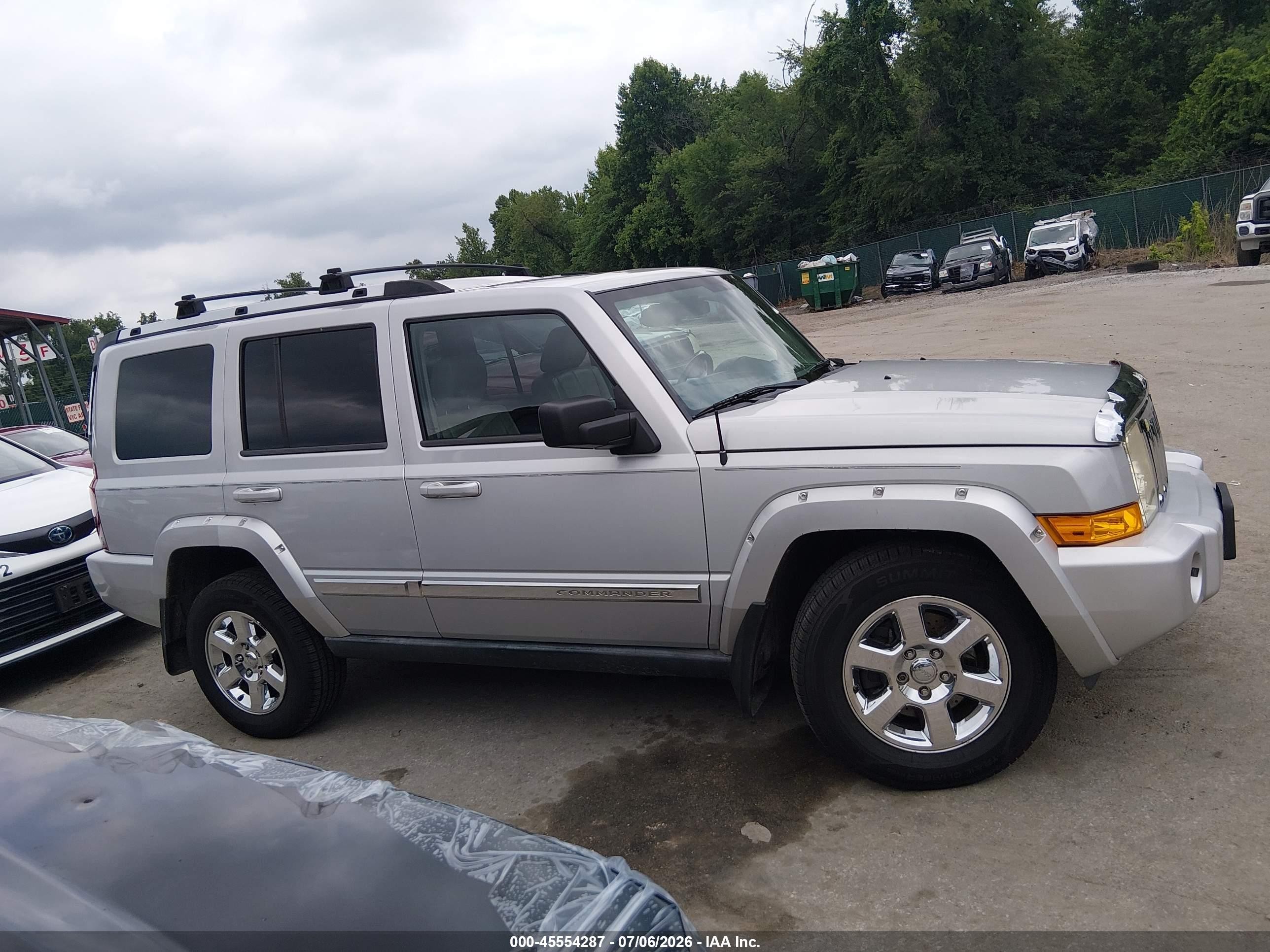 2006 Jeep Commander Limited Silver vin: 1J8HG58N66C189538