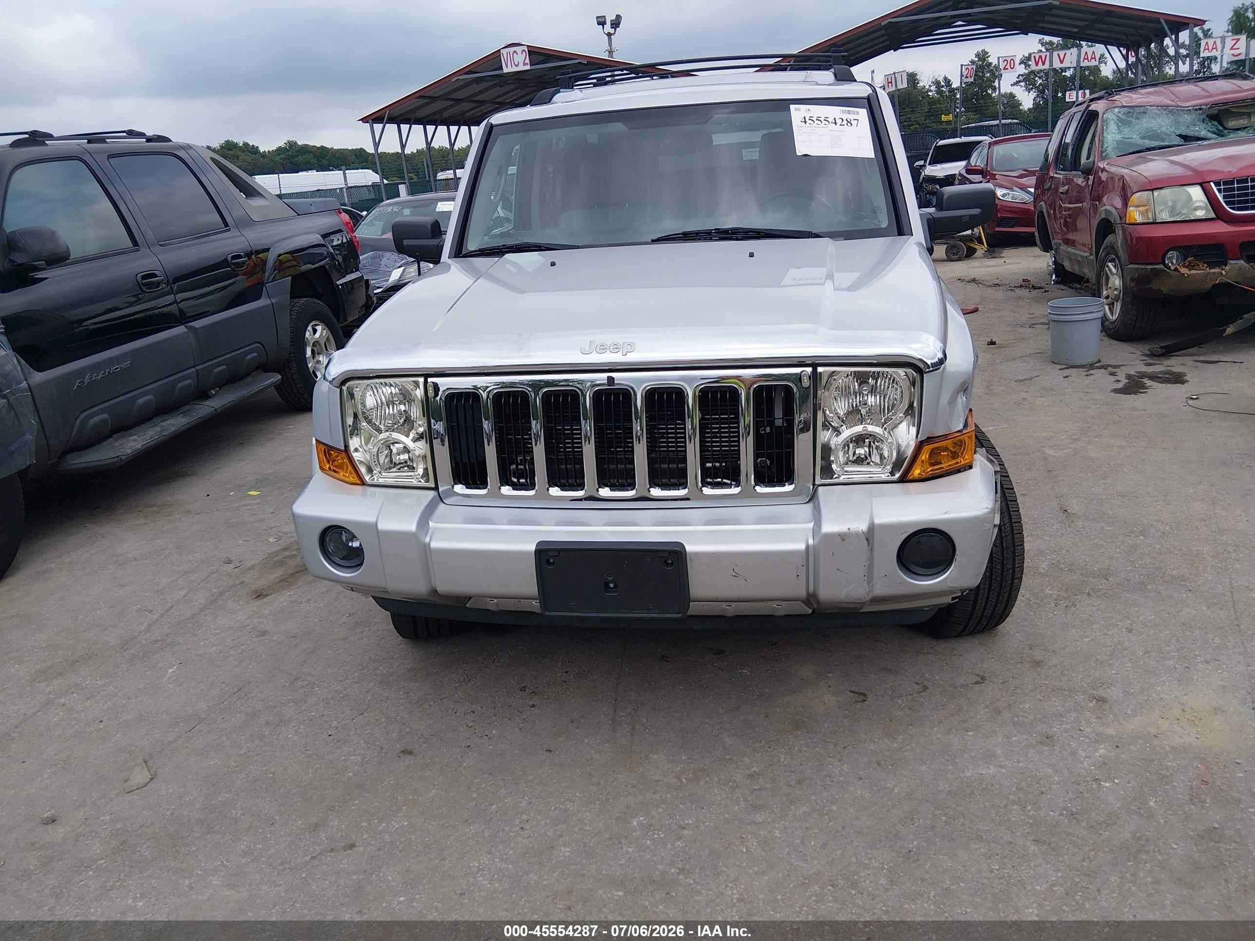2006 Jeep Commander Limited Silver vin: 1J8HG58N66C189538