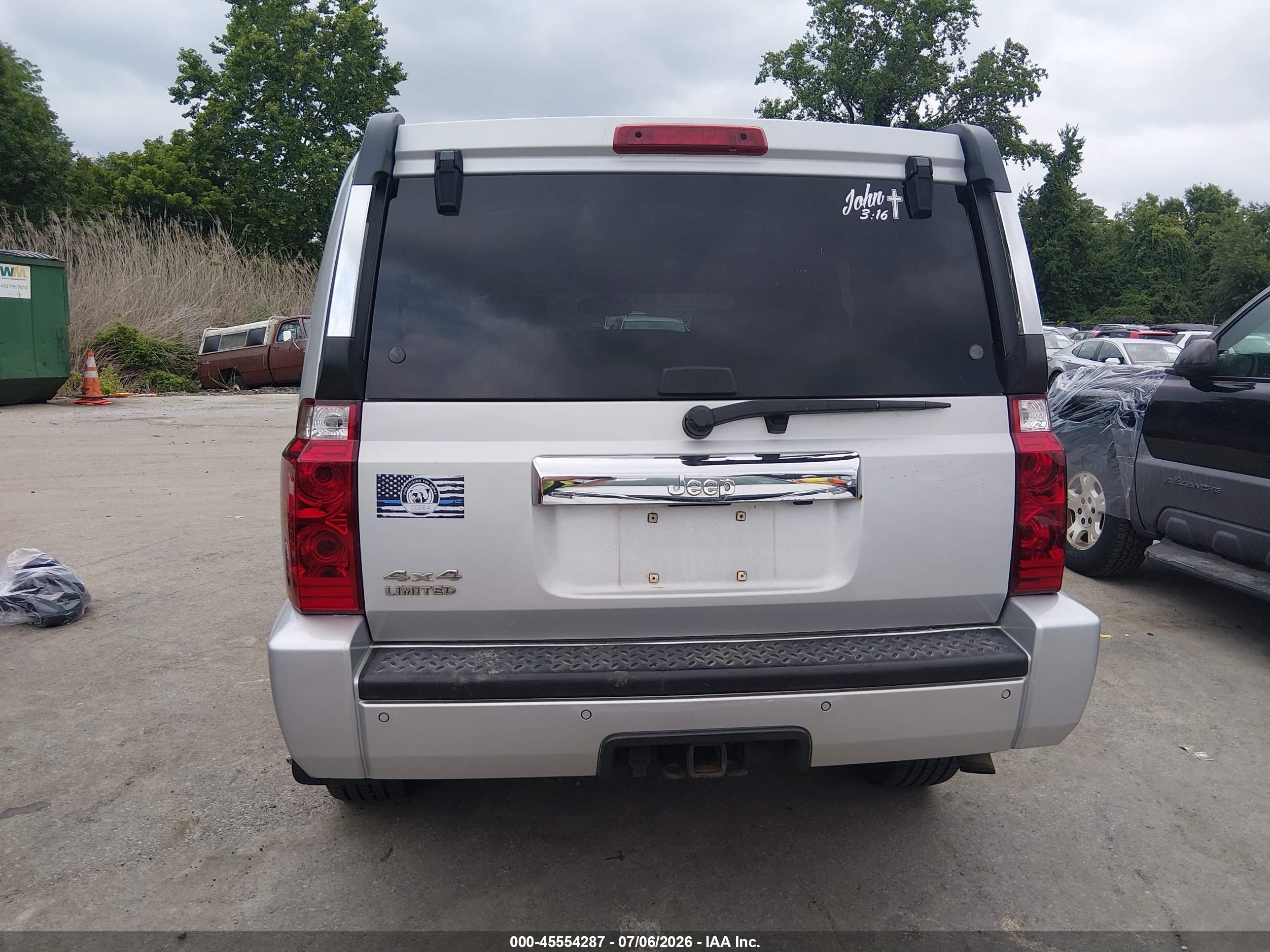 2006 Jeep Commander Limited Silver vin: 1J8HG58N66C189538