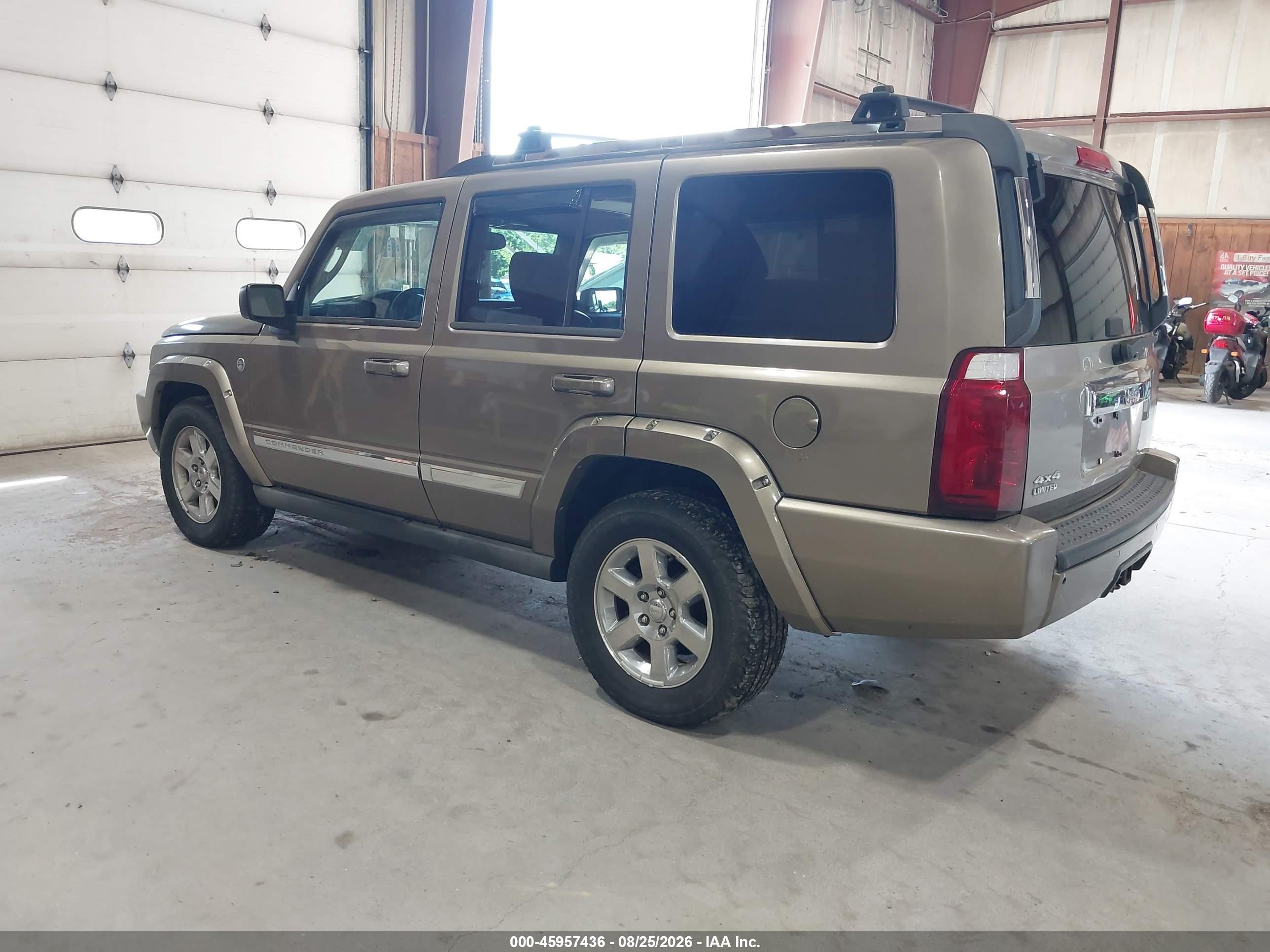 2006 Jeep Commander Limited Gold vin: 1J8HG58N76C305538