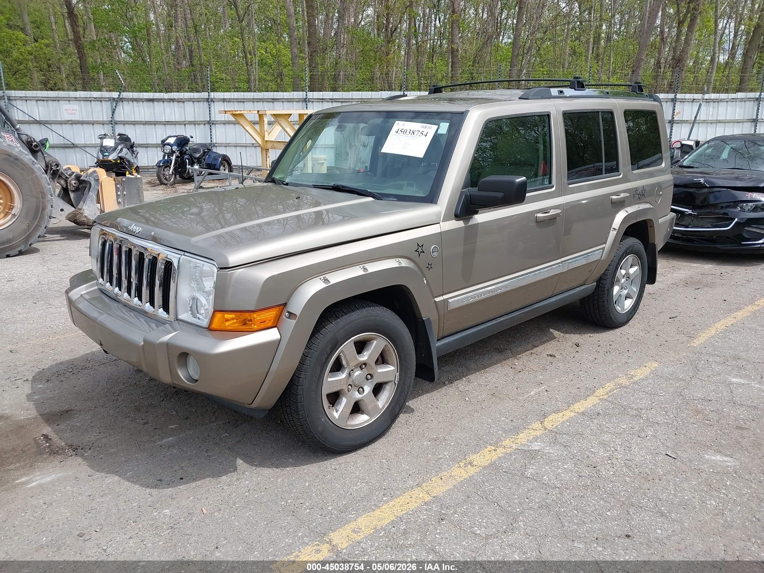 2006 Jeep Commander Limited Бежевый vin: 1J8HG58N96C242216