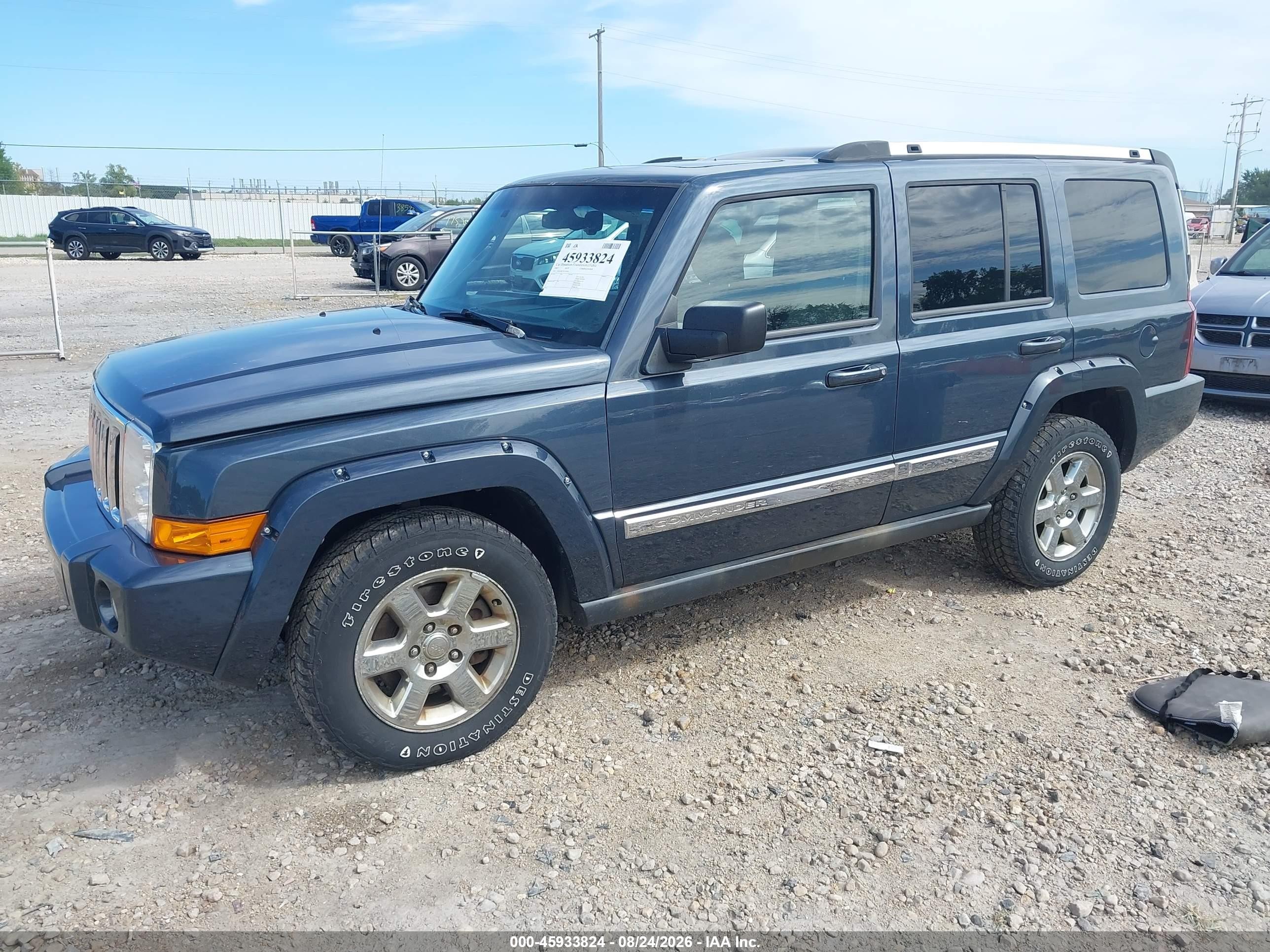 2007 Jeep Commander Limited Синий vin: 1J8HG58P27C635655