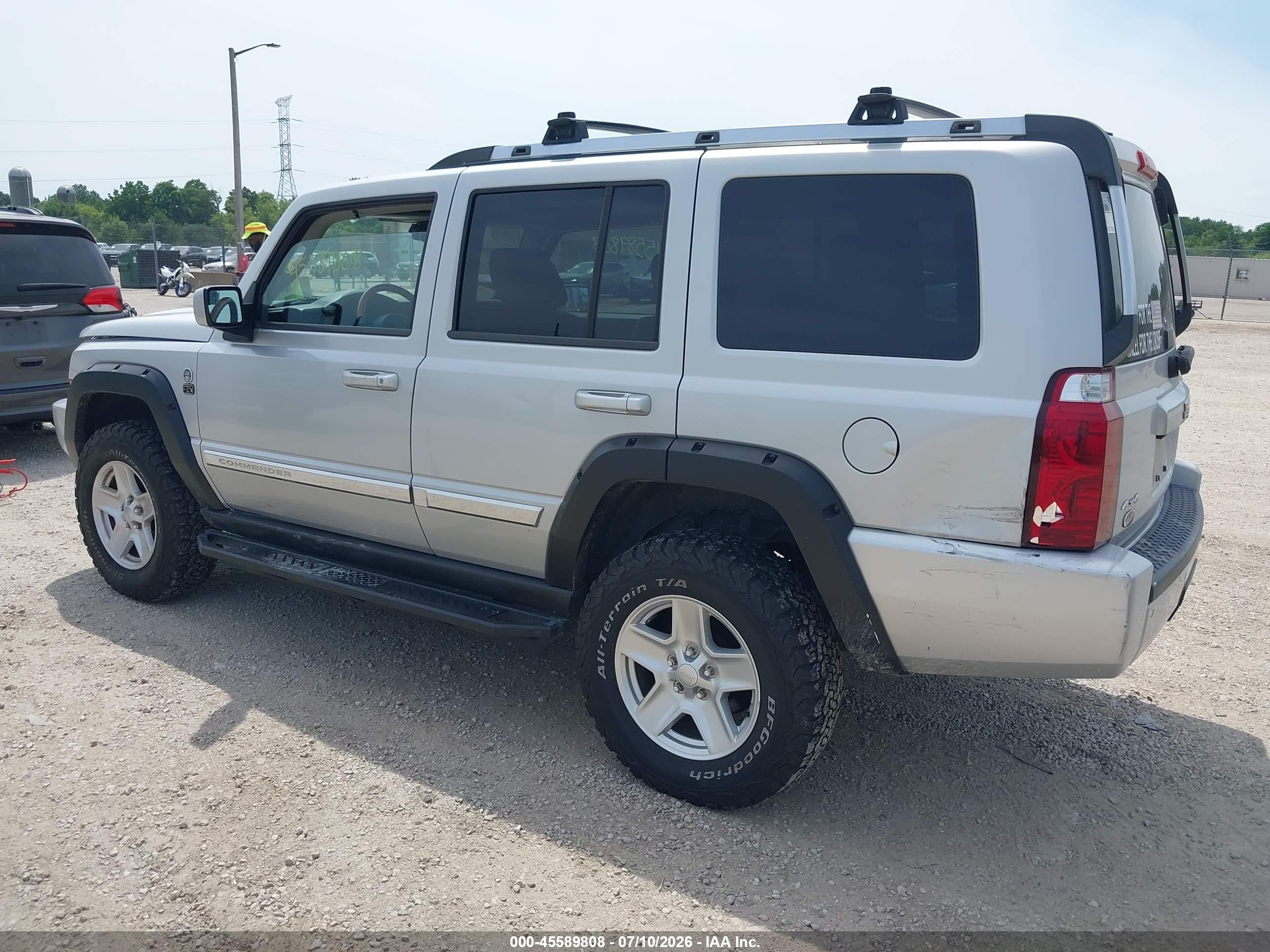 2007 Jeep Commander Overland Silver vin: 1J8HG68217C570324