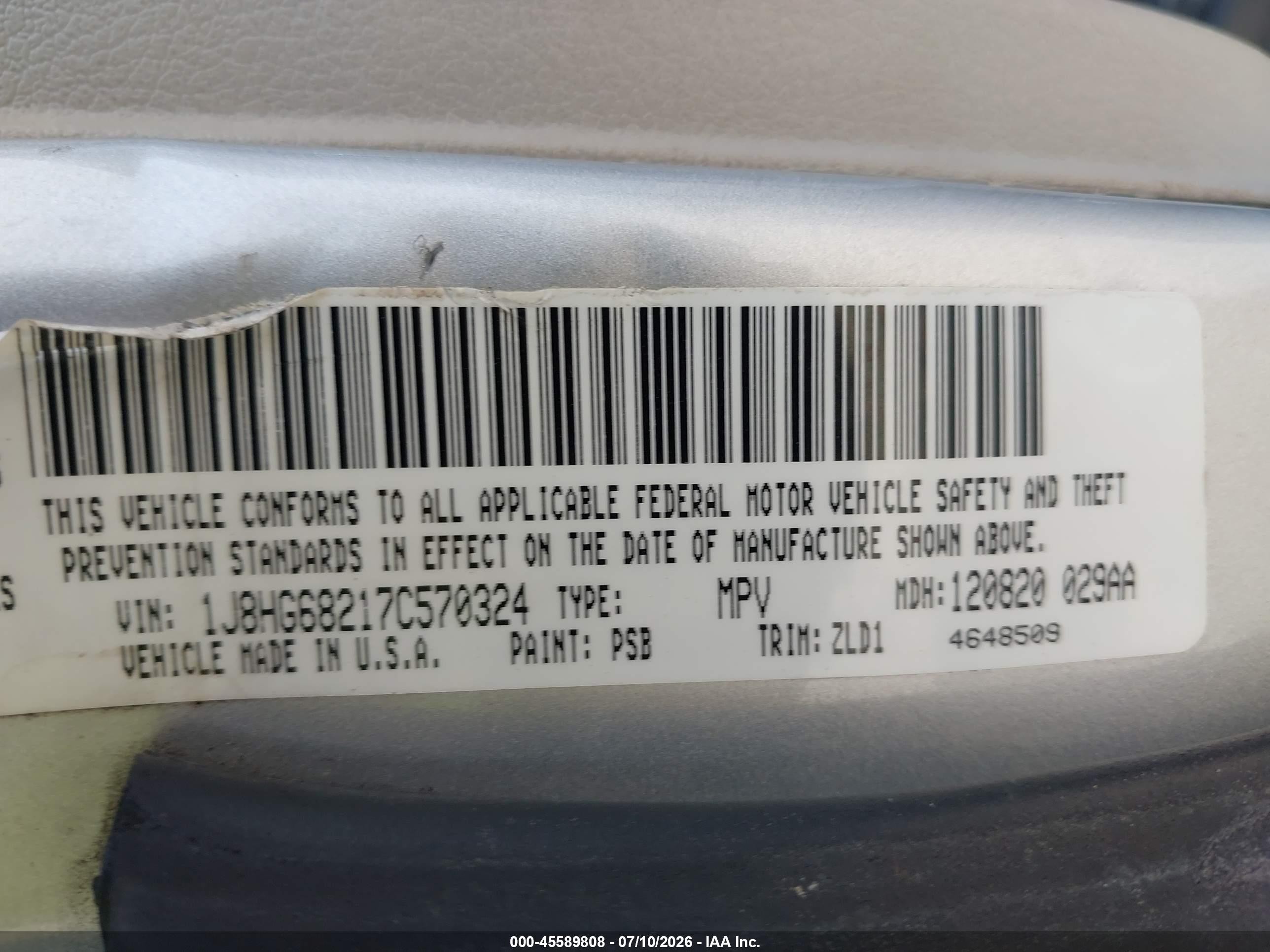 2007 Jeep Commander Overland Silver vin: 1J8HG68217C570324