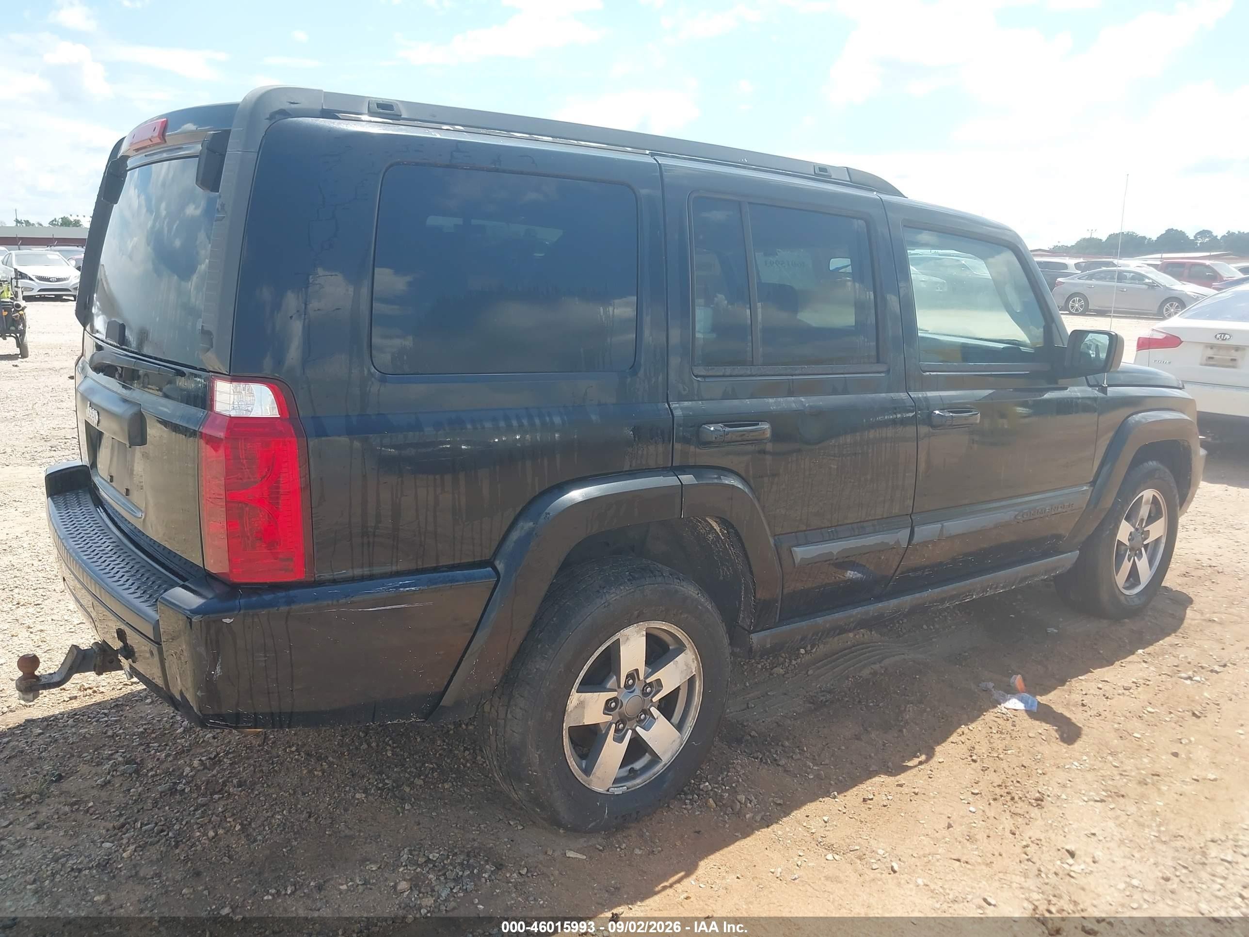 2007 Jeep Commander Sport Black vin: 1J8HH48K17C699696