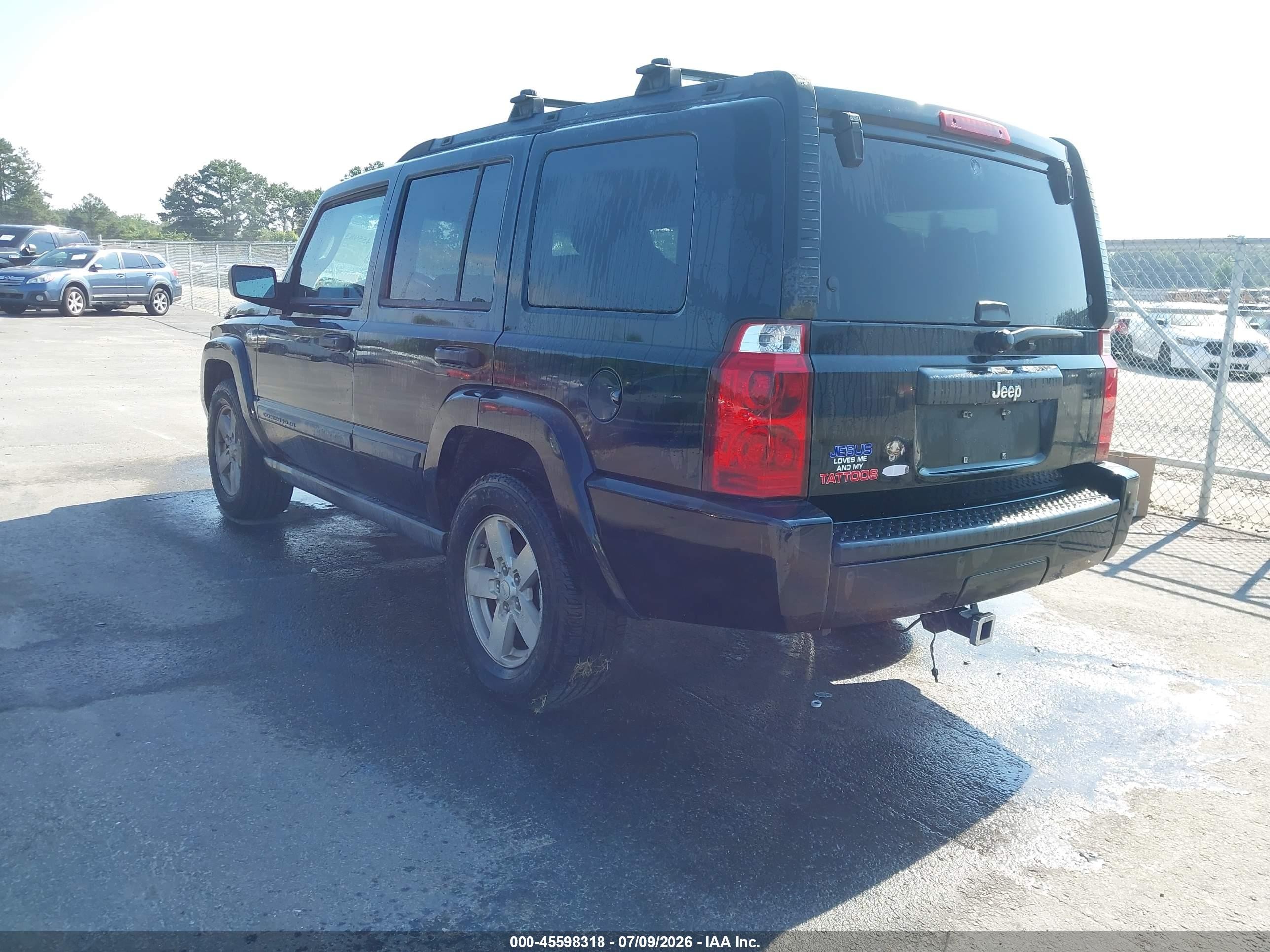 2006 Jeep Commander   Black vin: 1J8HH48K36C280425