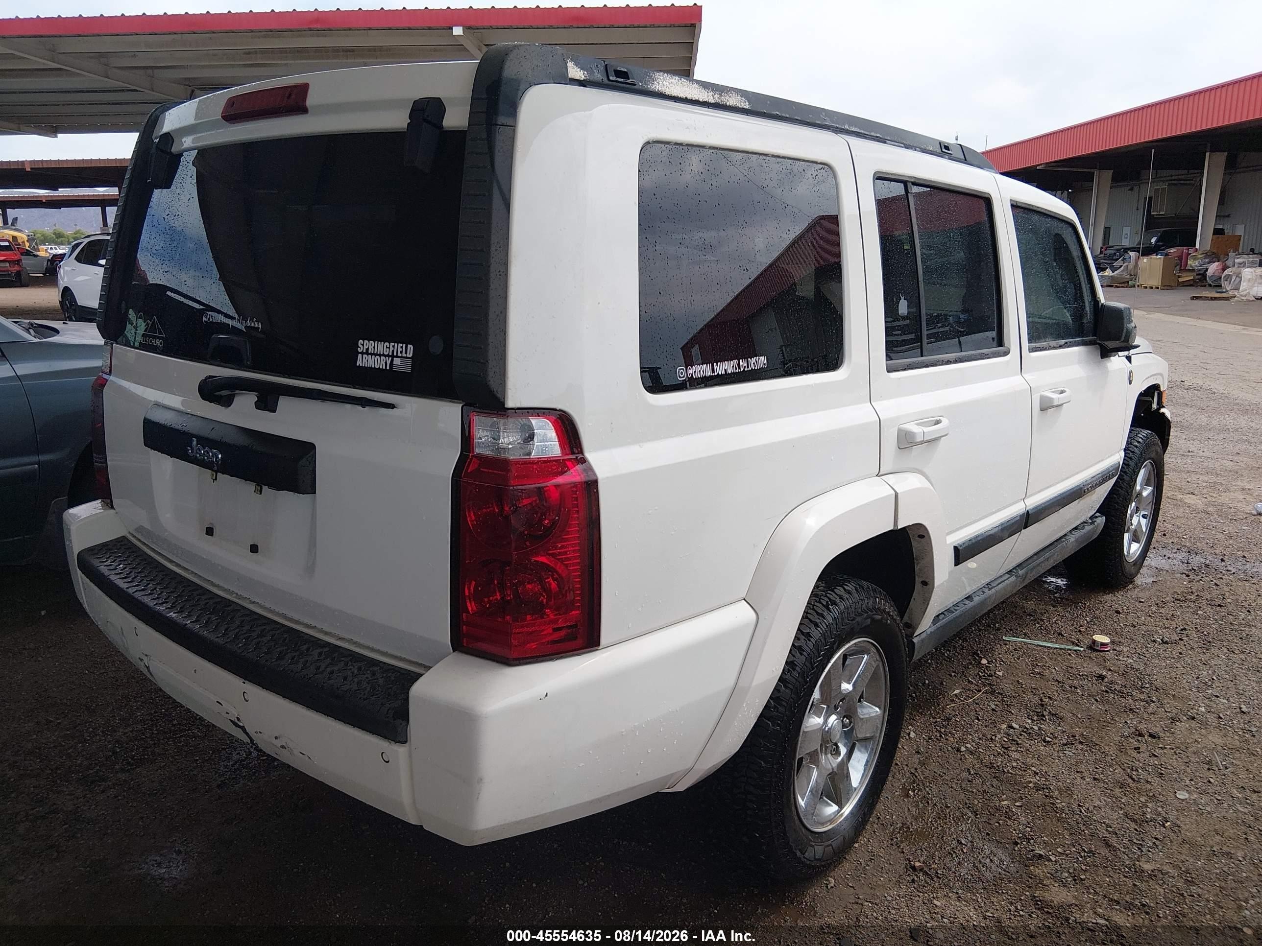 2007 Jeep Commander Sport Белый vin: 1J8HH48K37C627169