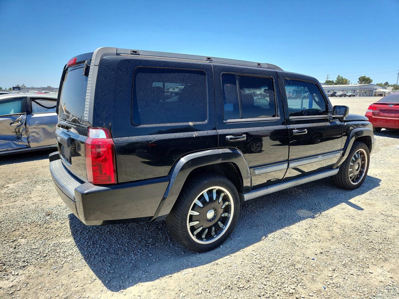 2007 Jeep Commander Black vin: 1J8HH48K47C587474
