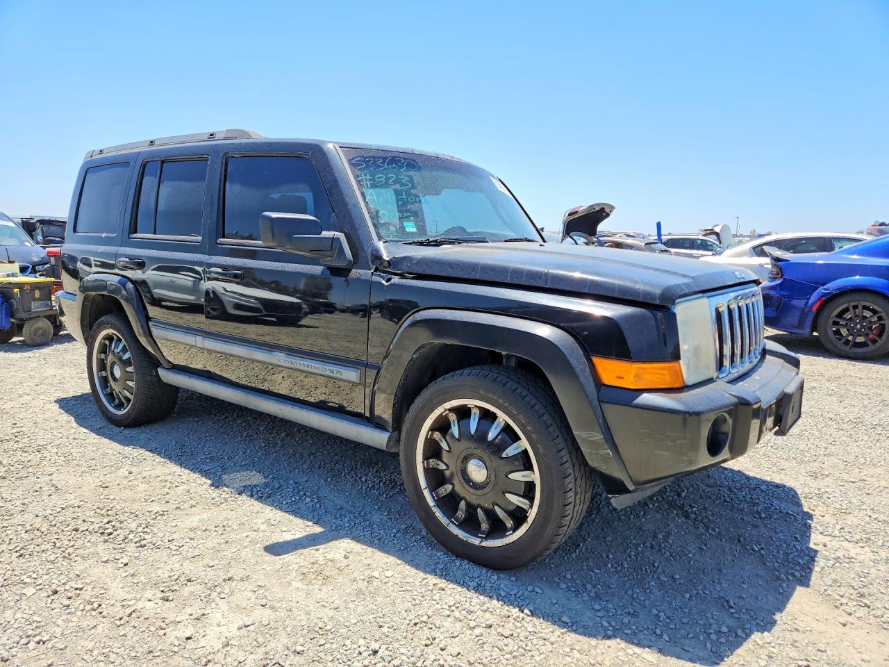 2007 Jeep Commander Black vin: 1J8HH48K47C587474