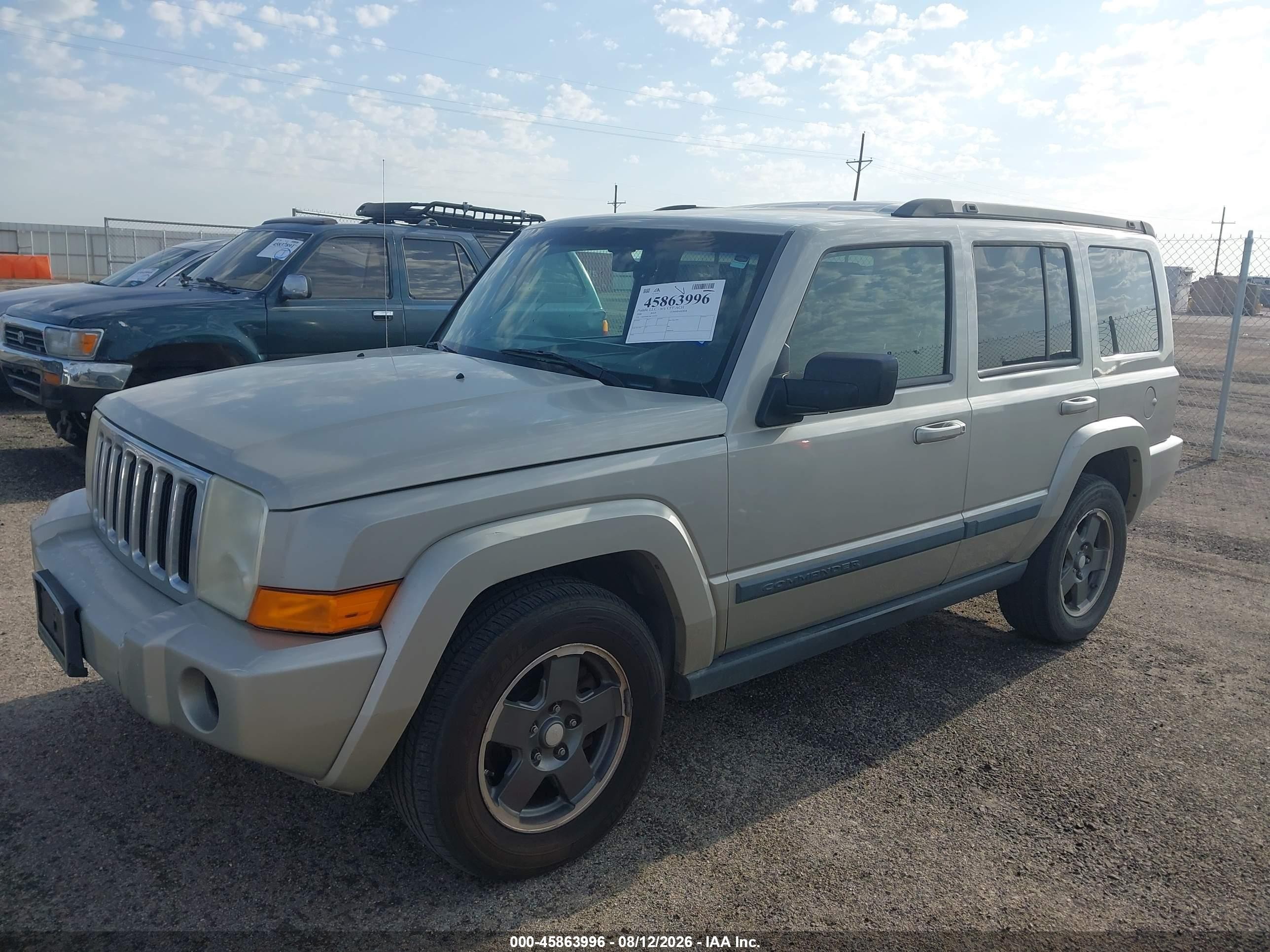 2008 Jeep Commander Sport Pewter vin: 1J8HH48K58C133333