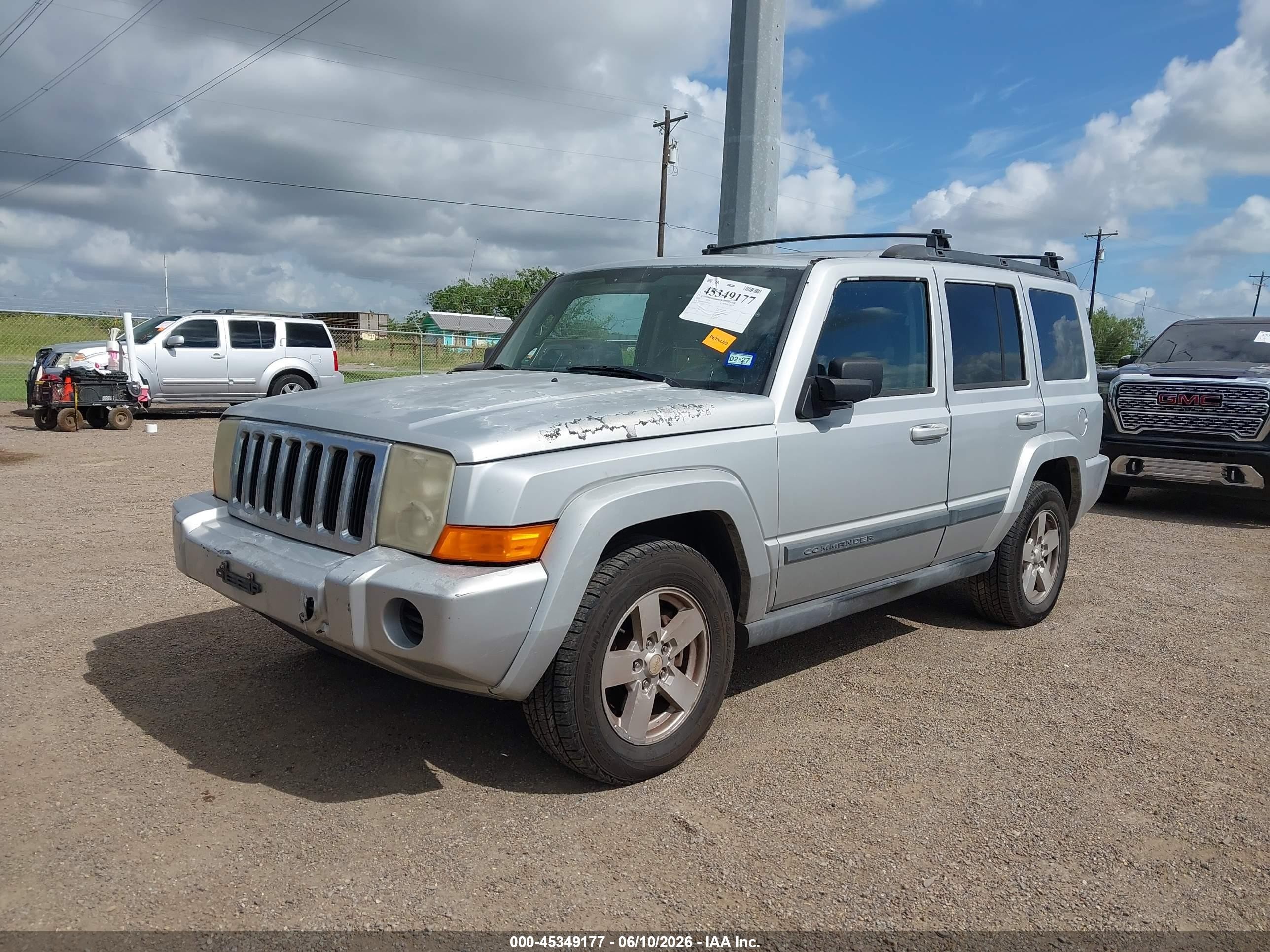 2007 Jeep Commander Sport Silver vin: 1J8HH48KX7C587415
