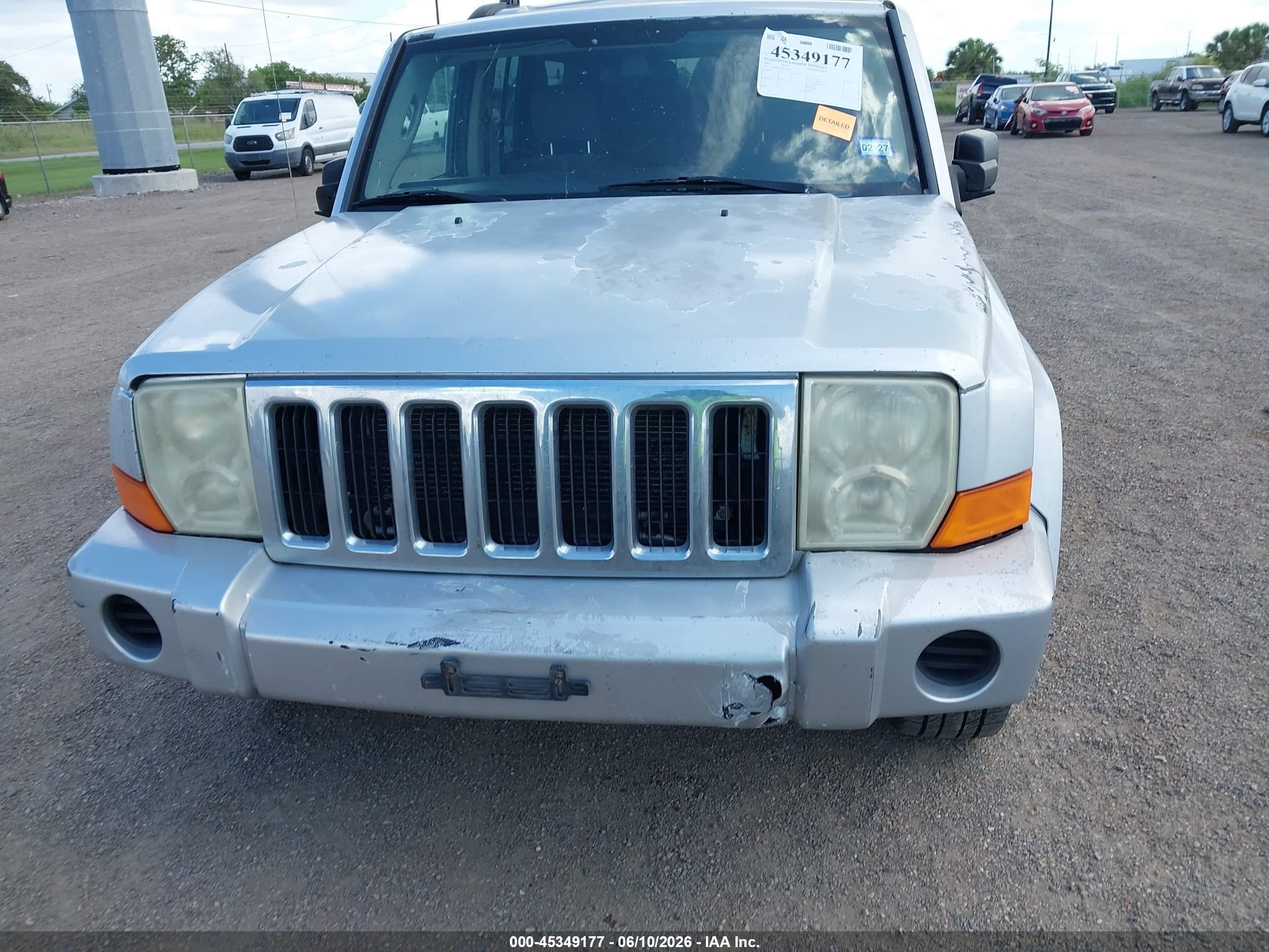 2007 Jeep Commander Sport Silver vin: 1J8HH48KX7C587415