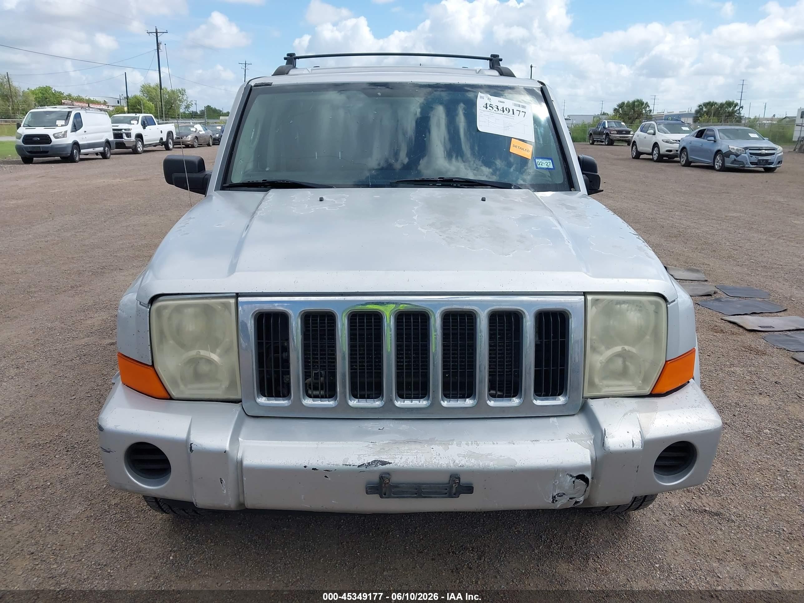 2007 Jeep Commander Sport Silver vin: 1J8HH48KX7C587415