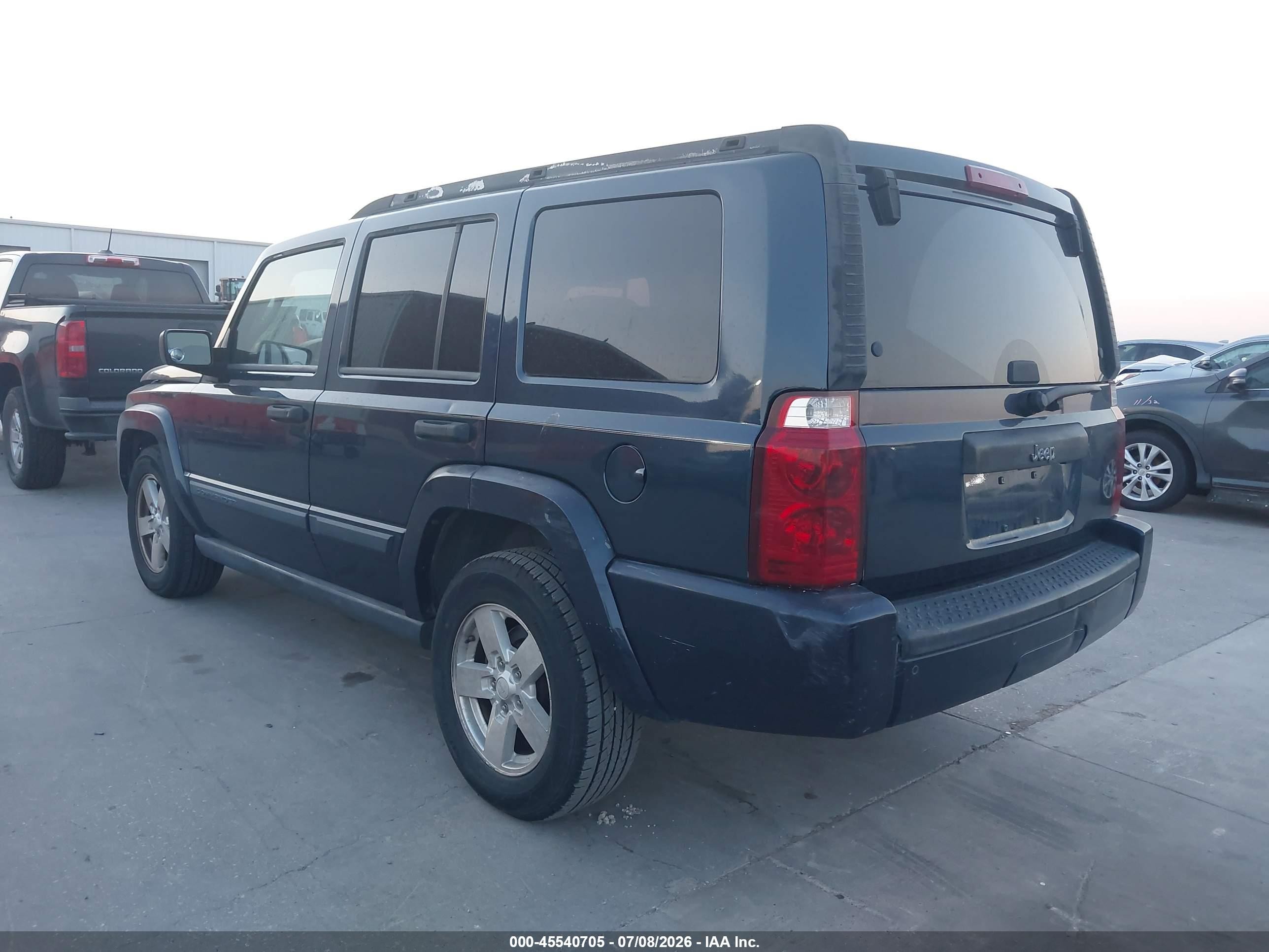 2006 Jeep Commander   Blue vin: 1J8HH48N36C215553