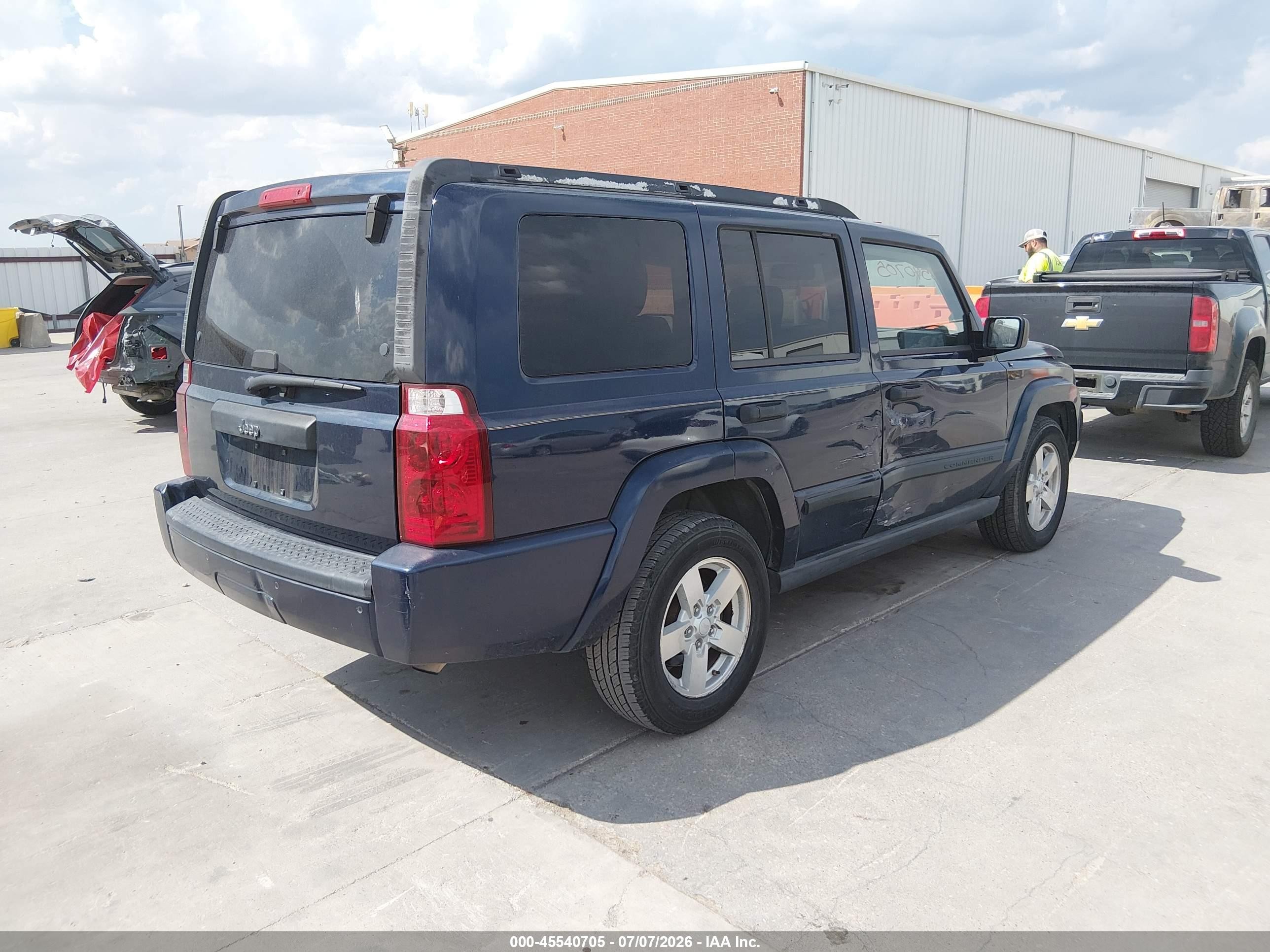 2006 Jeep Commander   Blue vin: 1J8HH48N36C215553