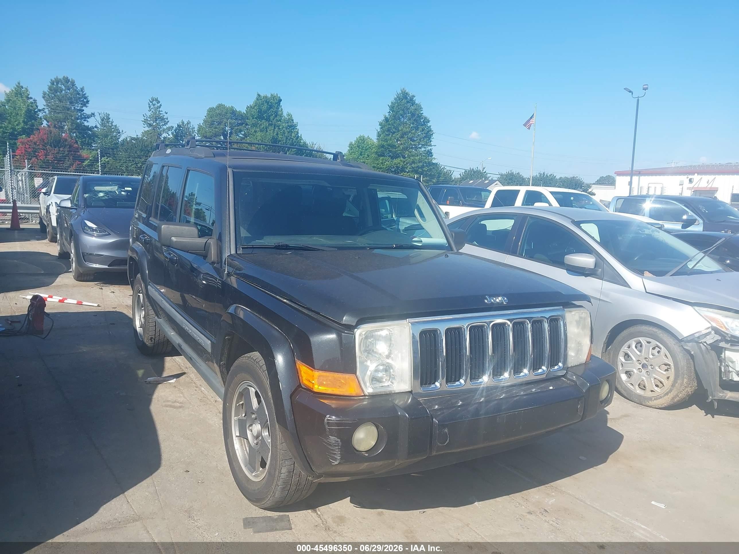 2008 Jeep Commander Sport Black vin: 1J8HH48N38C223753
