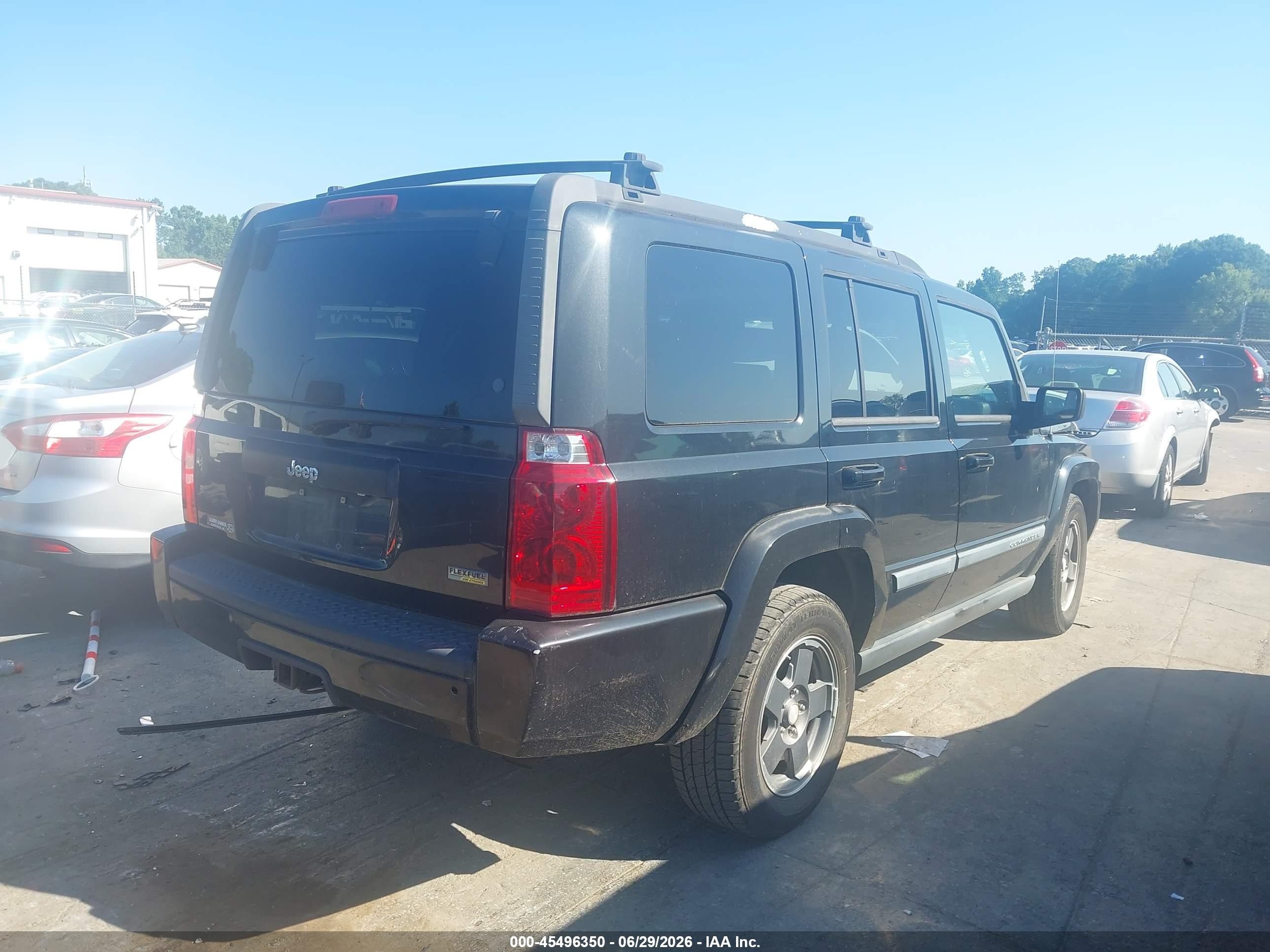 2008 Jeep Commander Sport Black vin: 1J8HH48N38C223753