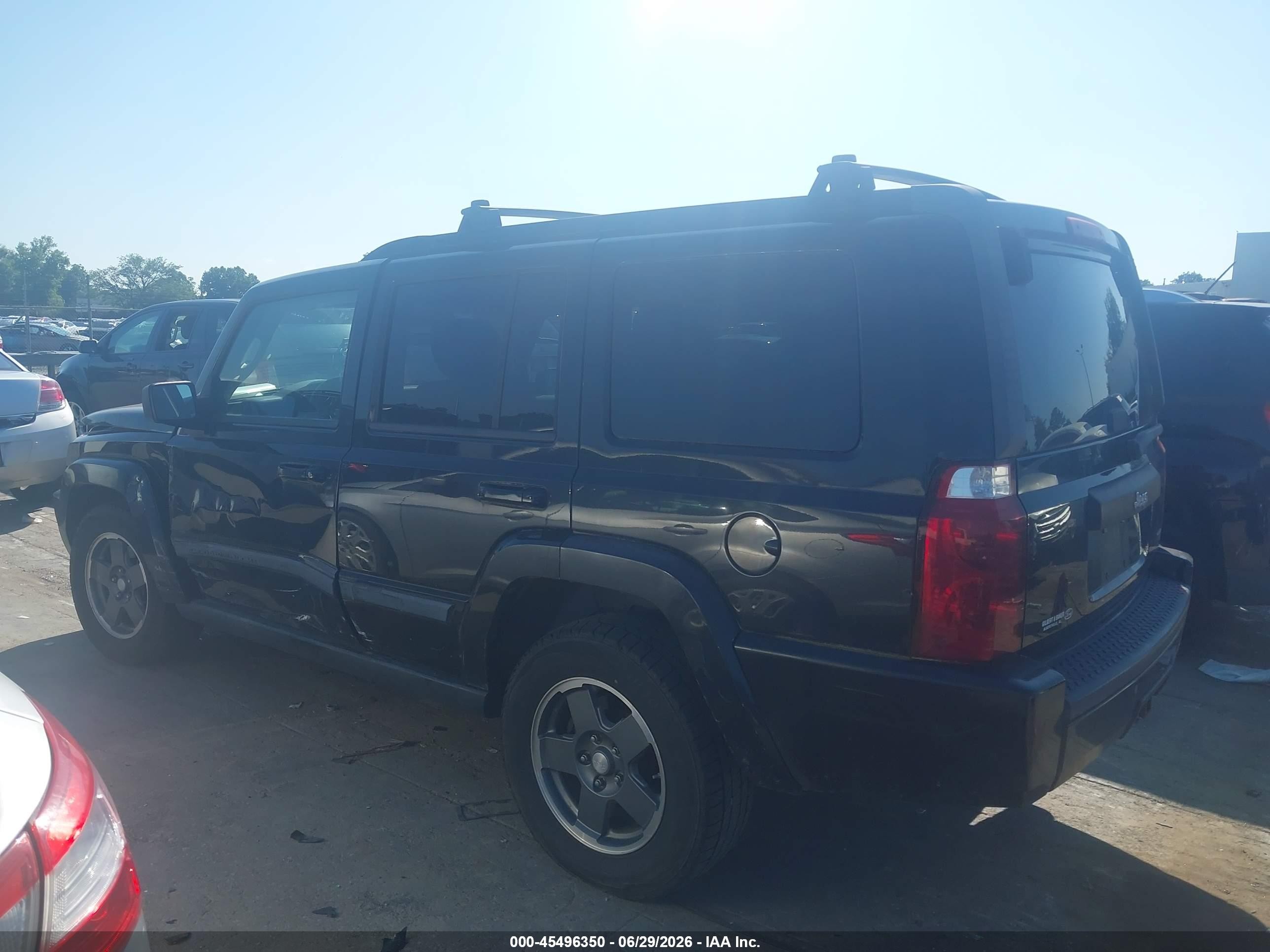 2008 Jeep Commander Sport Black vin: 1J8HH48N38C223753