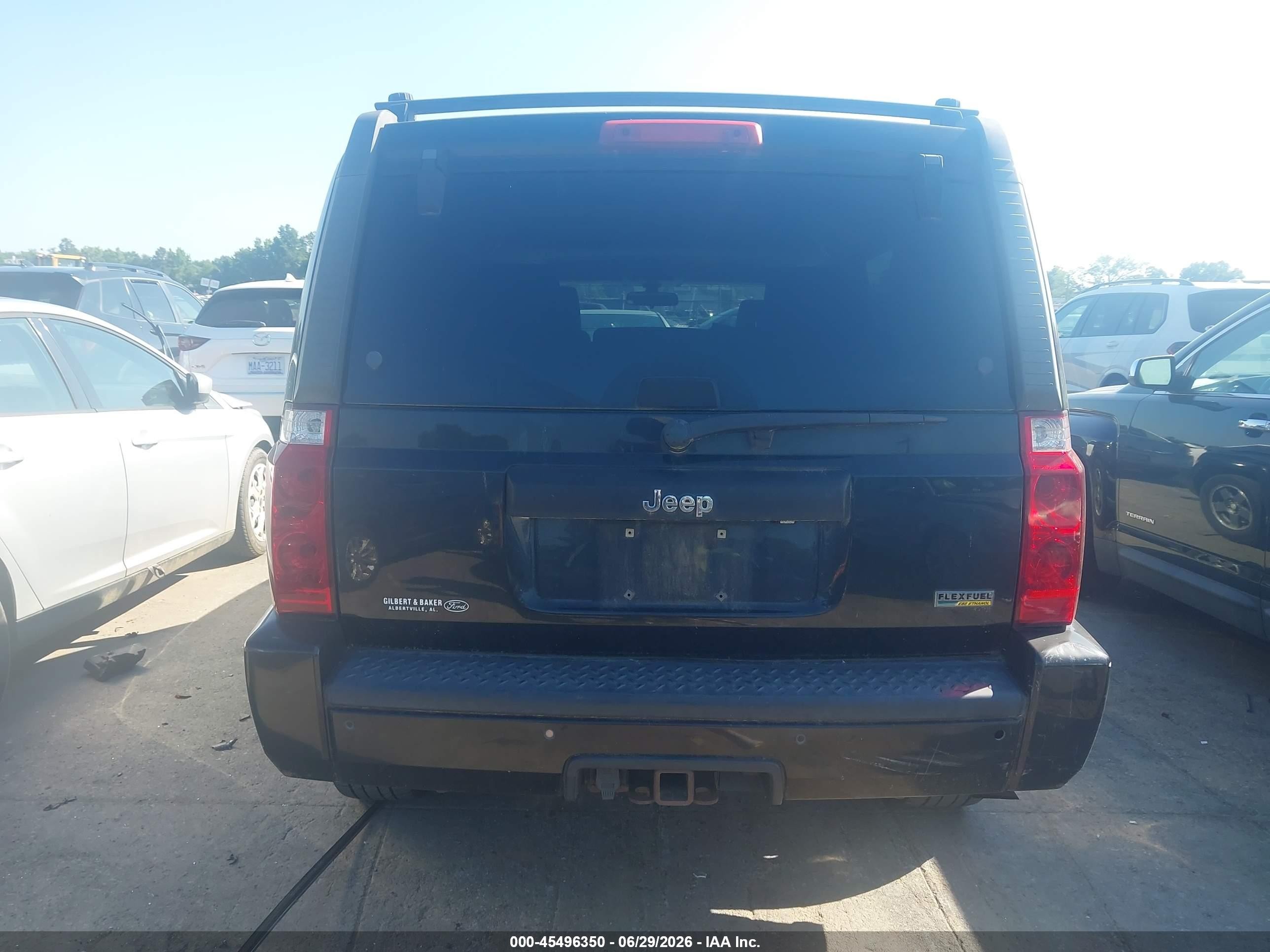 2008 Jeep Commander Sport Black vin: 1J8HH48N38C223753
