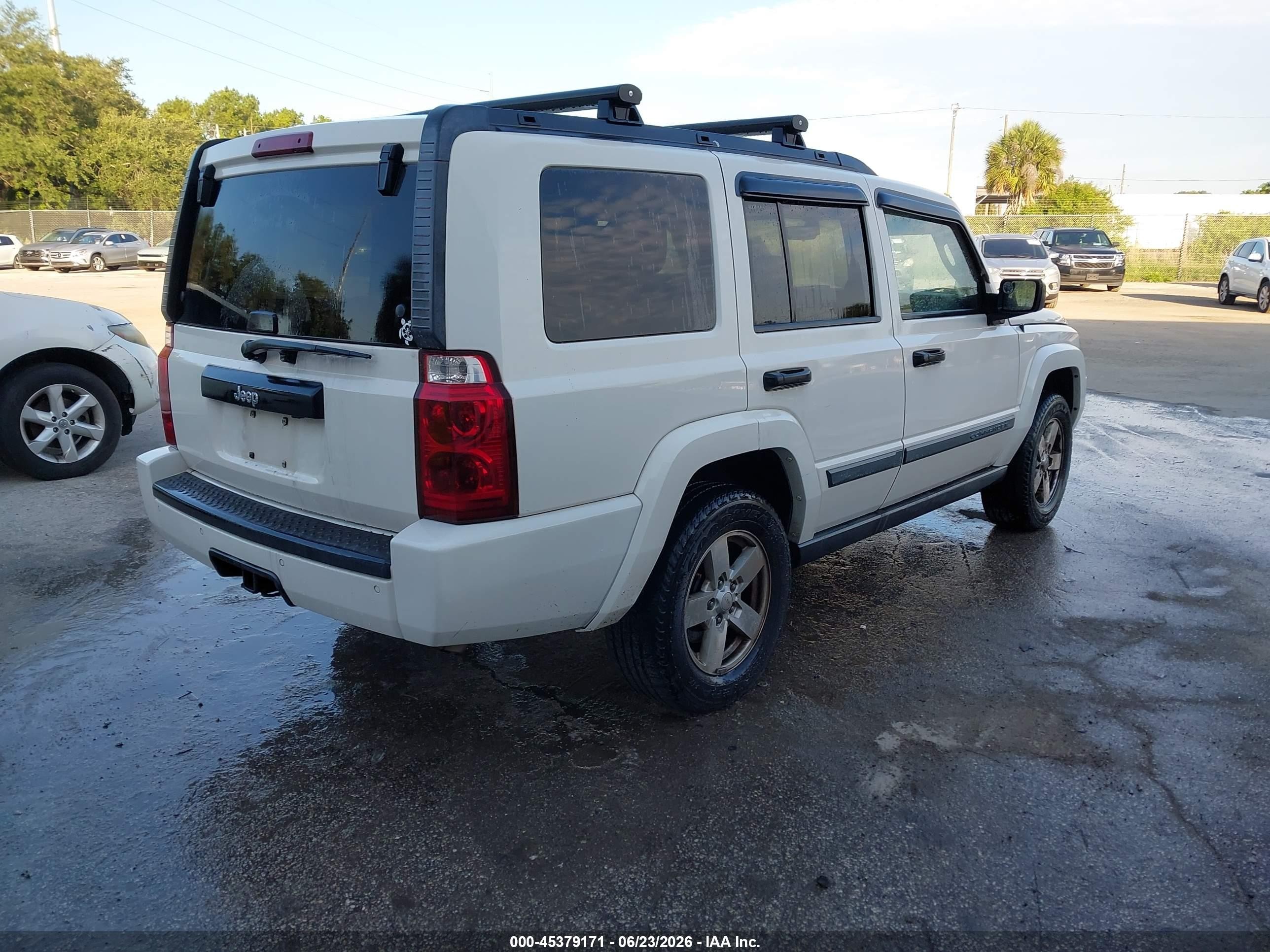 2006 Jeep Commander   White vin: 1J8HH48N46C156867
