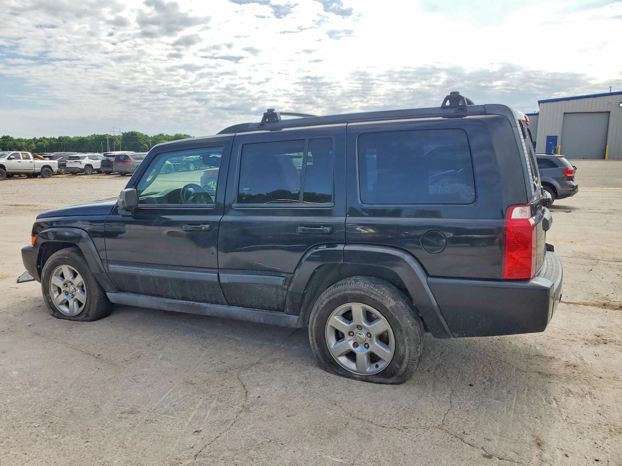 2007 Jeep Commander Black vin: 1J8HH48N67C642145