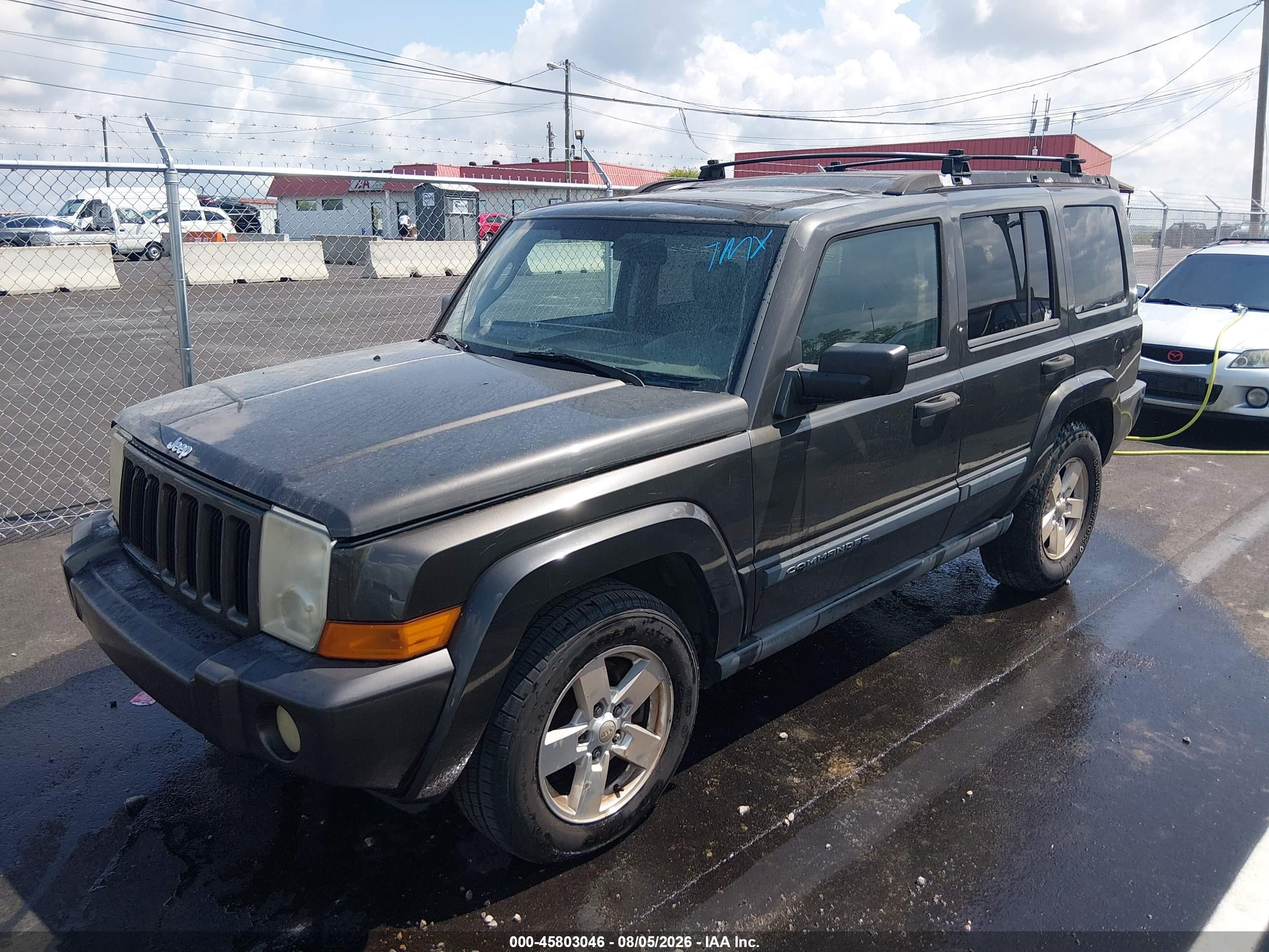 2006 Jeep Commander   Gray vin: 1J8HH48N86C308634