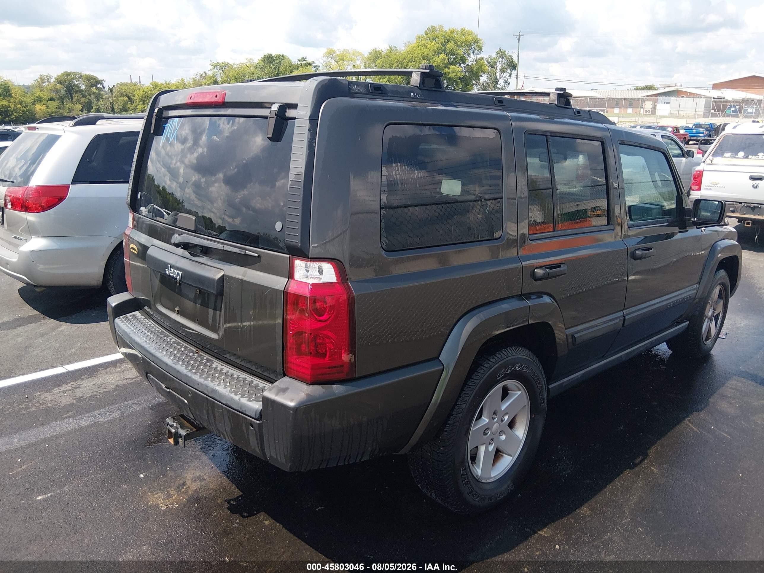 2006 Jeep Commander   Gray vin: 1J8HH48N86C308634
