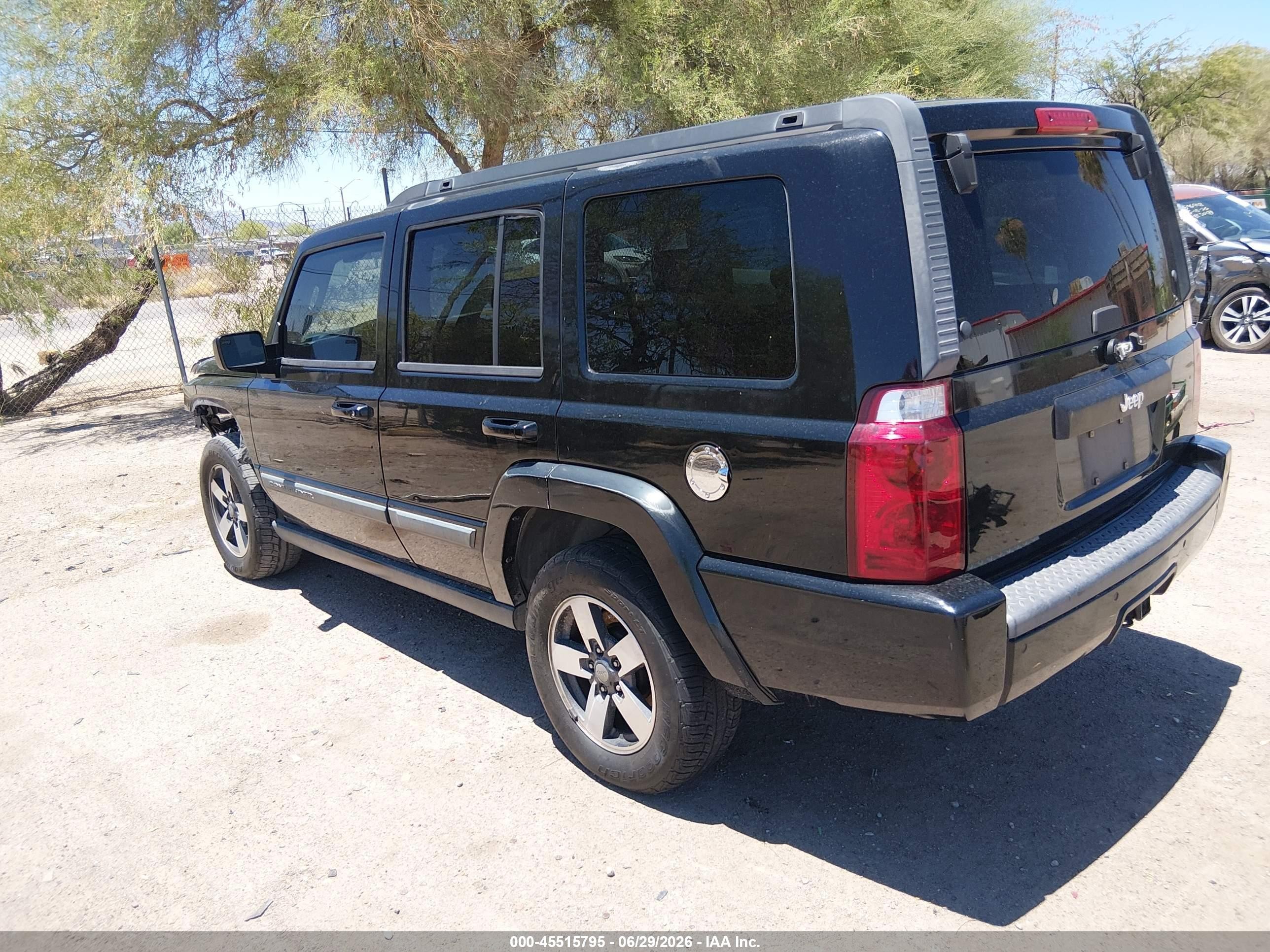 2008 Jeep Commander Sport Black vin: 1J8HH48N98C182139