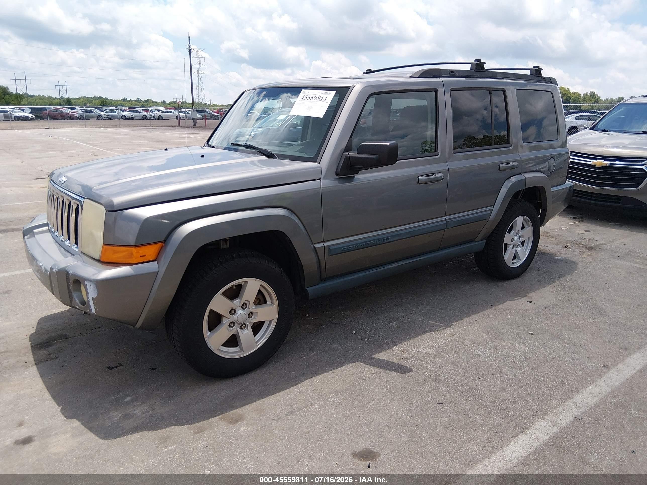 2007 Jeep Commander Sport Brown vin: 1J8HH48P17C680982