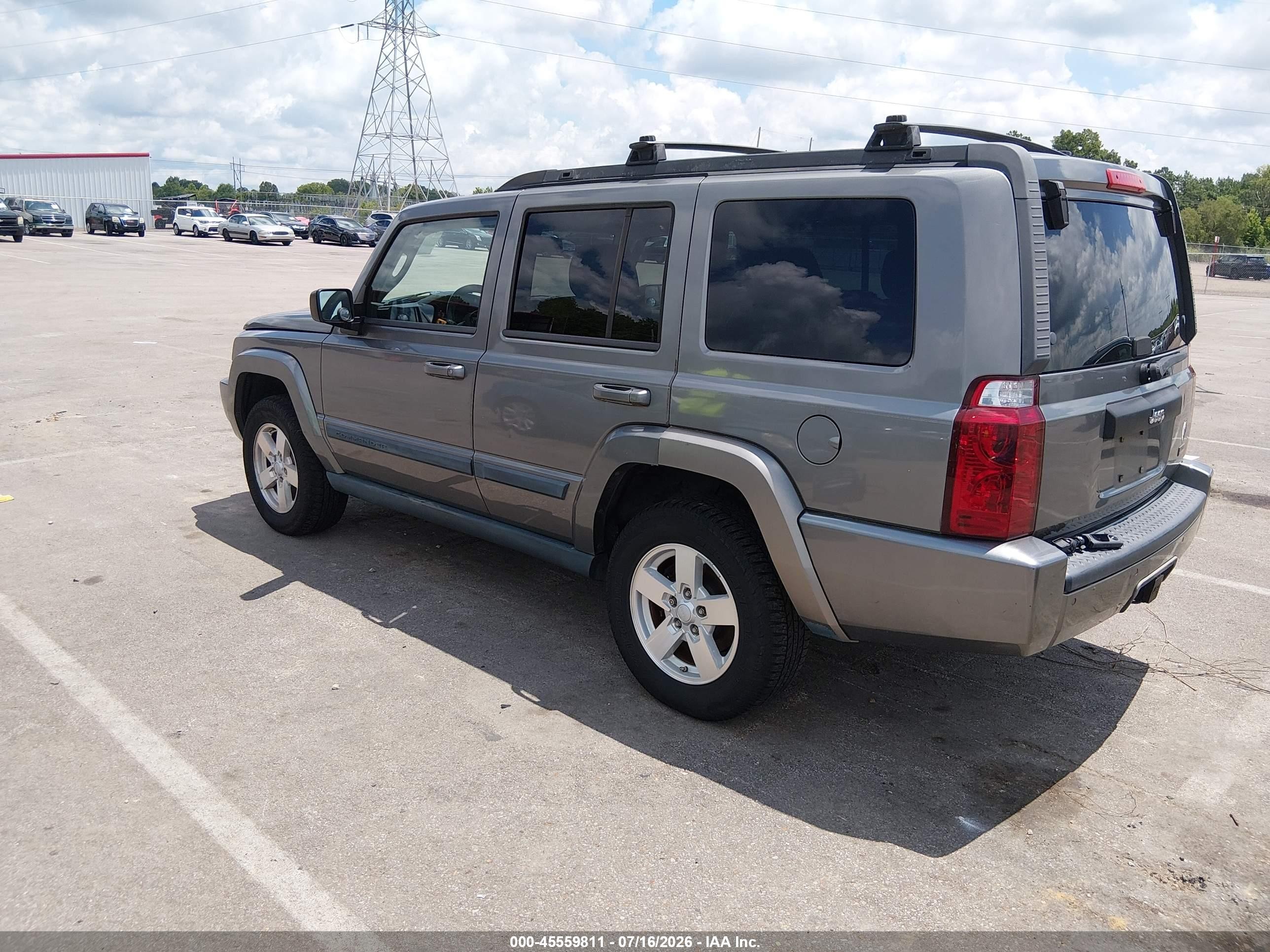 2007 Jeep Commander Sport Brown vin: 1J8HH48P17C680982