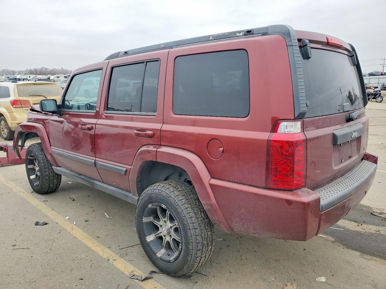 2007 Jeep Commander Темно-бордовый vin: 1J8HH48P37C604700