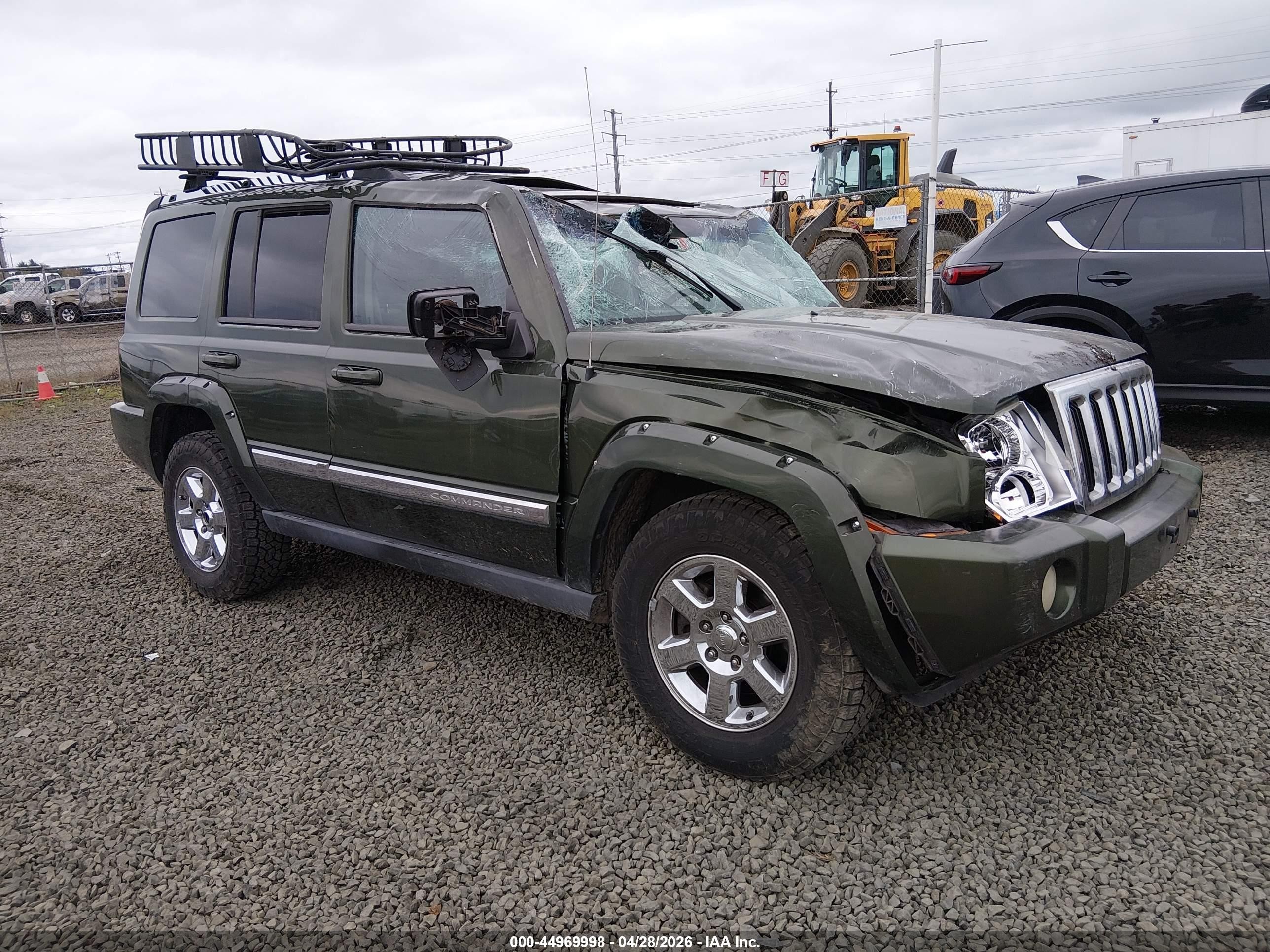 2007 Jeep Commander Limited Green vin: 1J8HH58217C530901