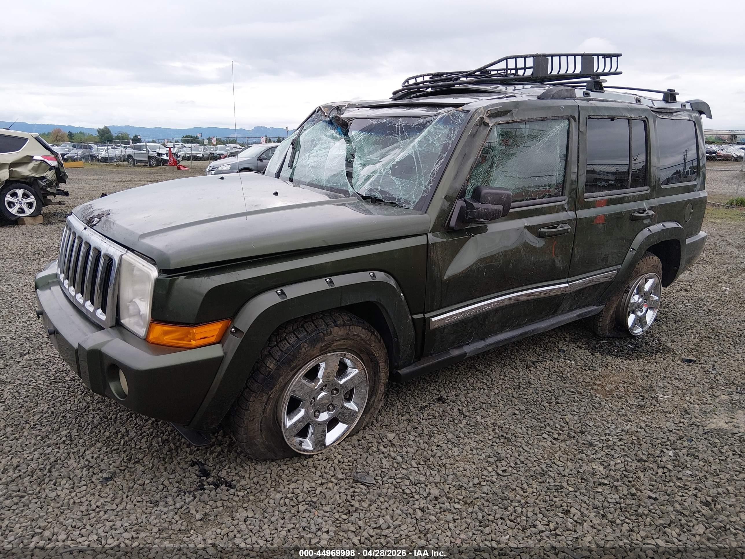 2007 Jeep Commander Limited Green vin: 1J8HH58217C530901
