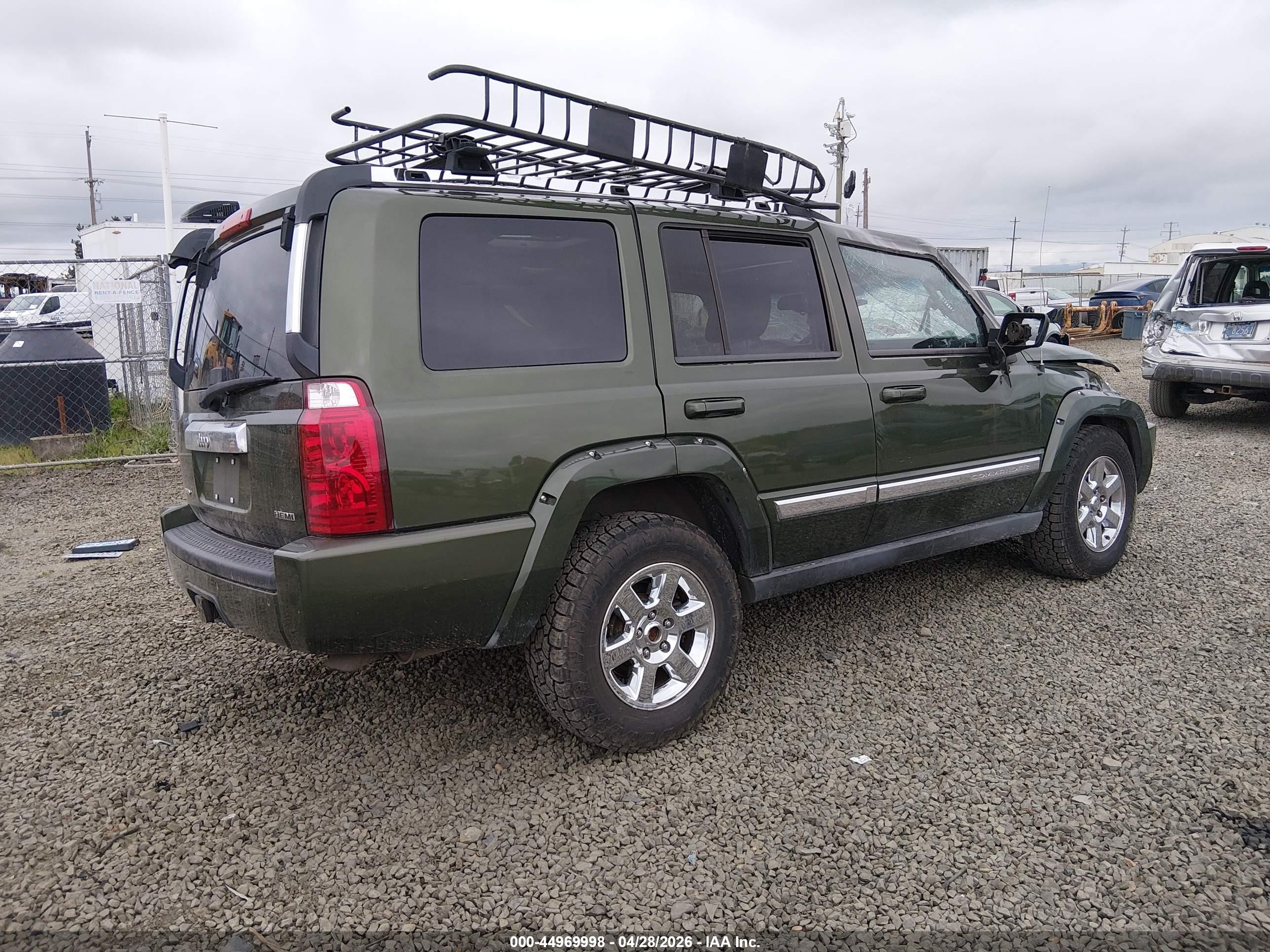 2007 Jeep Commander Limited Green vin: 1J8HH58217C530901