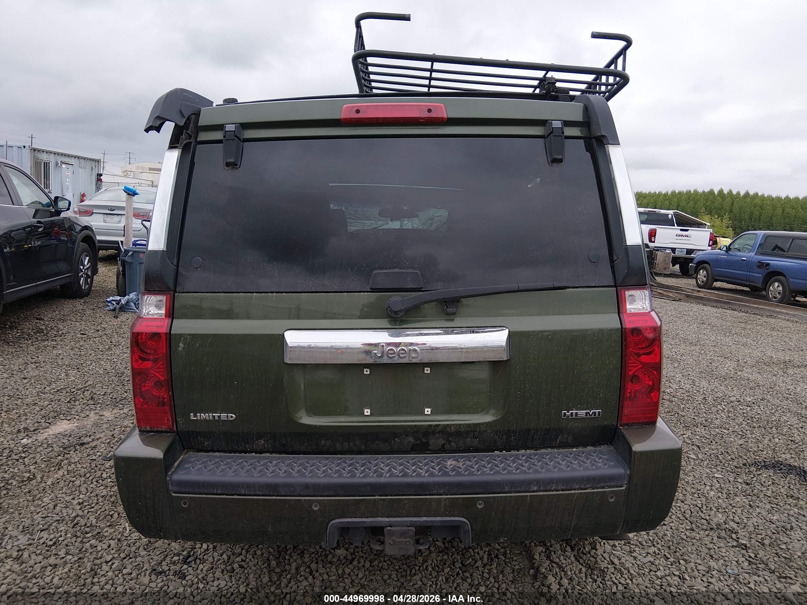 2007 Jeep Commander Limited Green vin: 1J8HH58217C530901