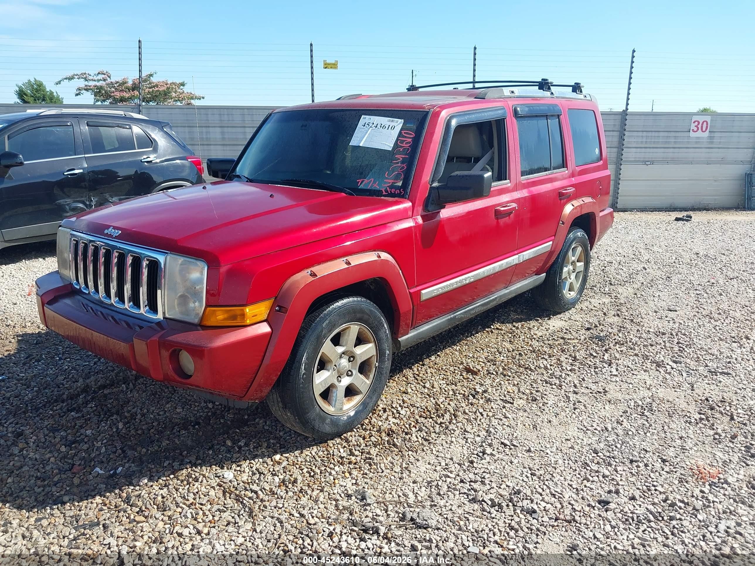 2006 Jeep Commander Limited Red vin: 1J8HH58286C247717