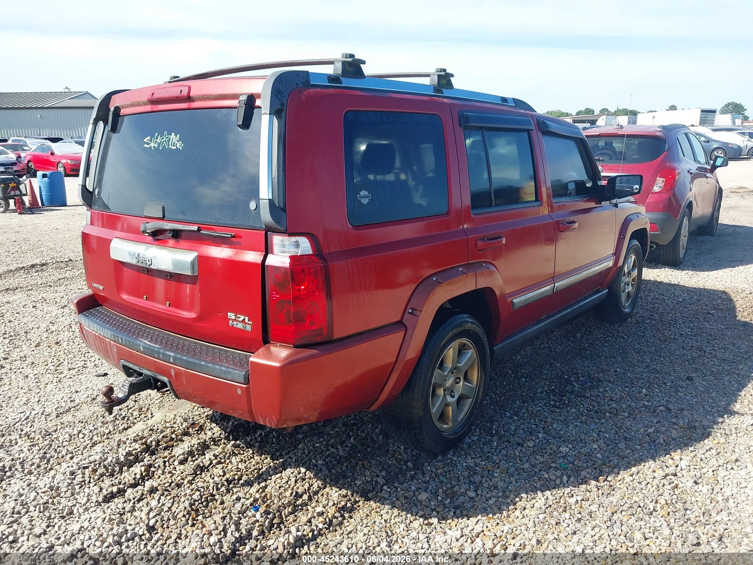 2006 Jeep Commander Limited Red vin: 1J8HH58286C247717