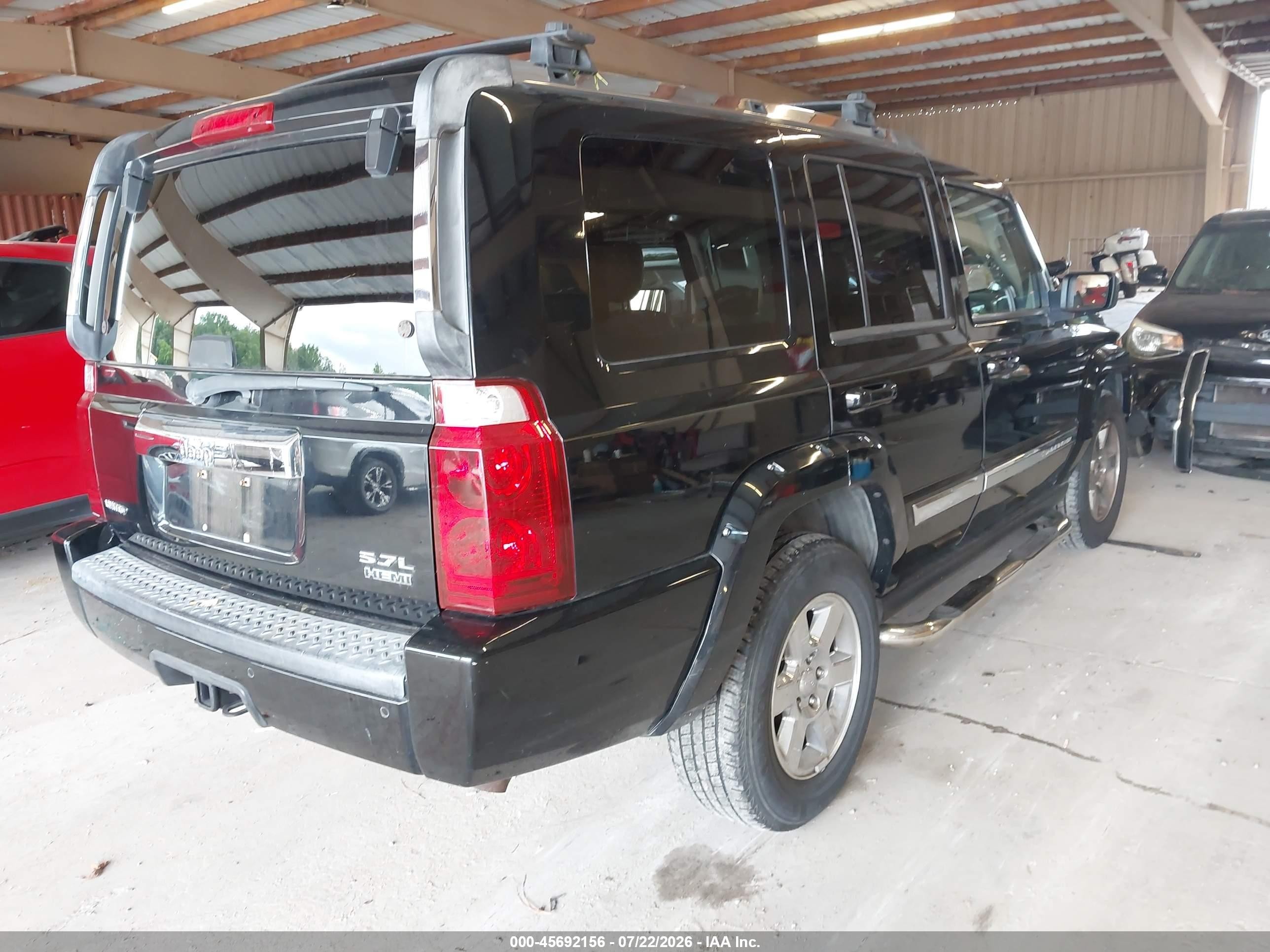 2006 Jeep Commander Limited Black vin: 1J8HH58286C343802