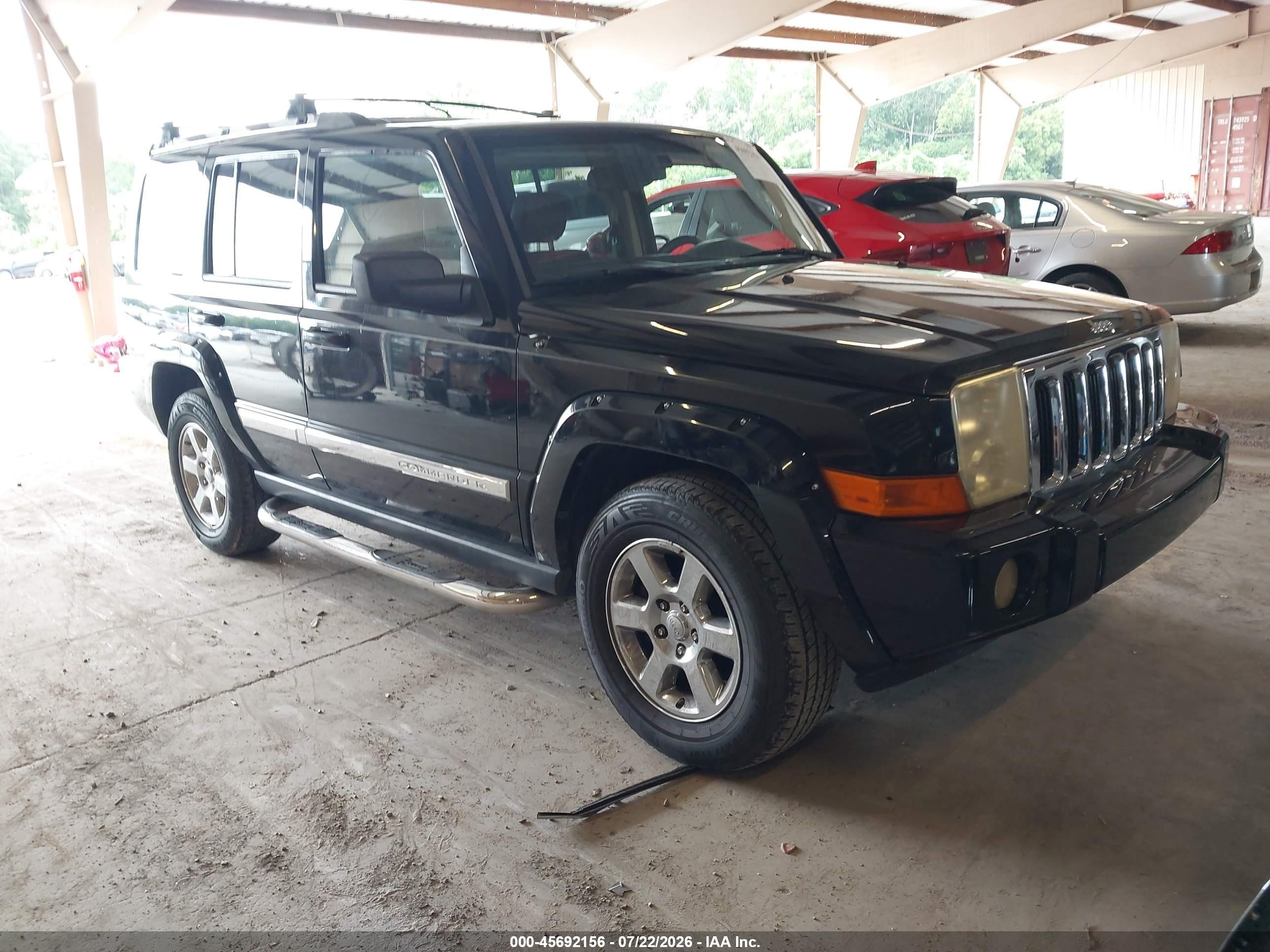2006 Jeep Commander Limited Black vin: 1J8HH58286C343802