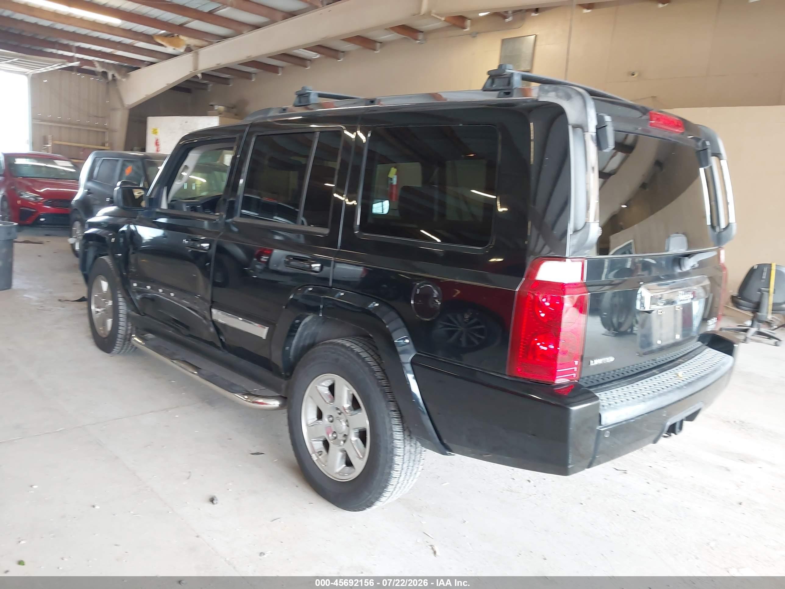 2006 Jeep Commander Limited Black vin: 1J8HH58286C343802