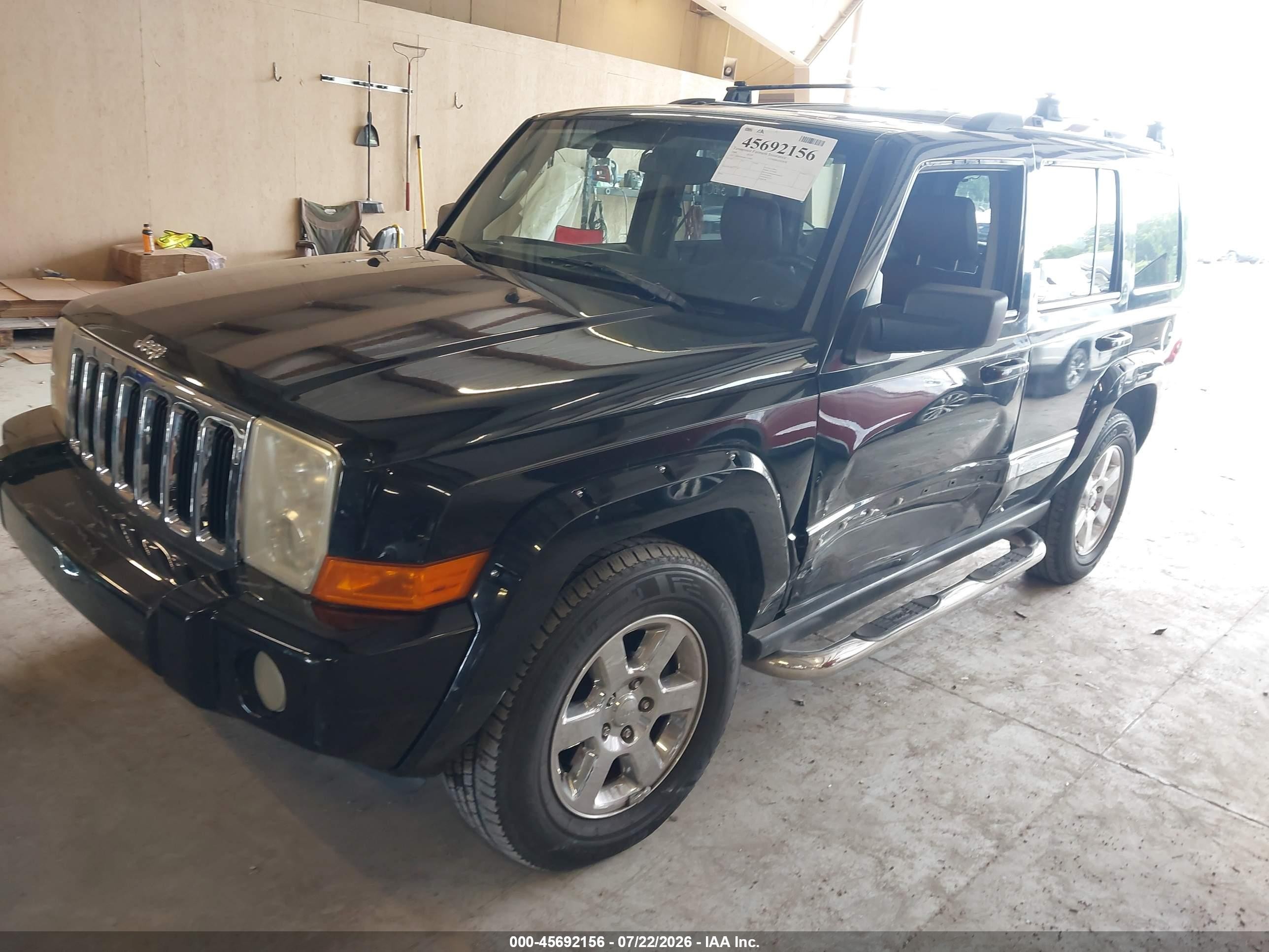 2006 Jeep Commander Limited Black vin: 1J8HH58286C343802