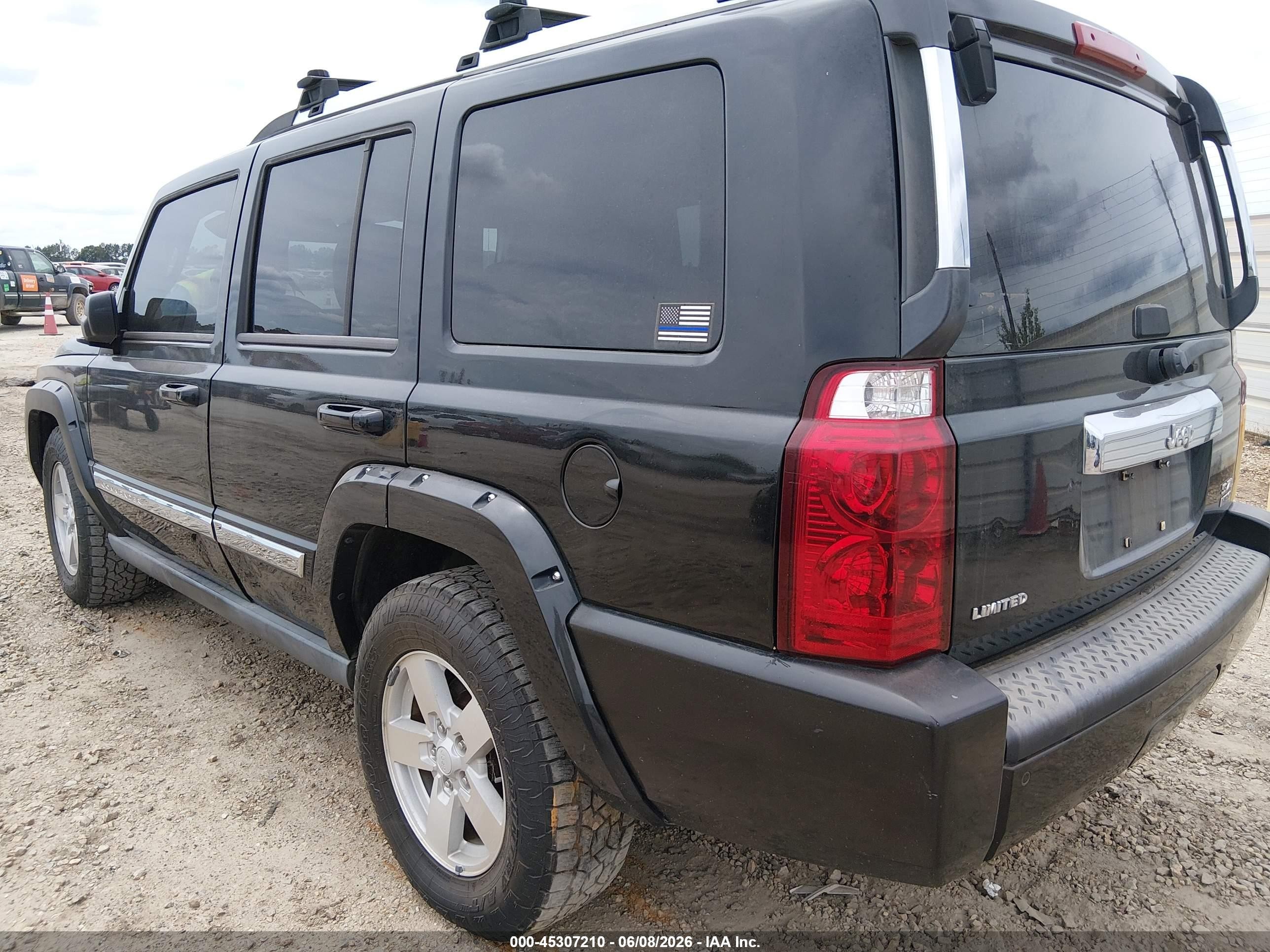 2006 Jeep Commander Limited Black vin: 1J8HH58296C253395