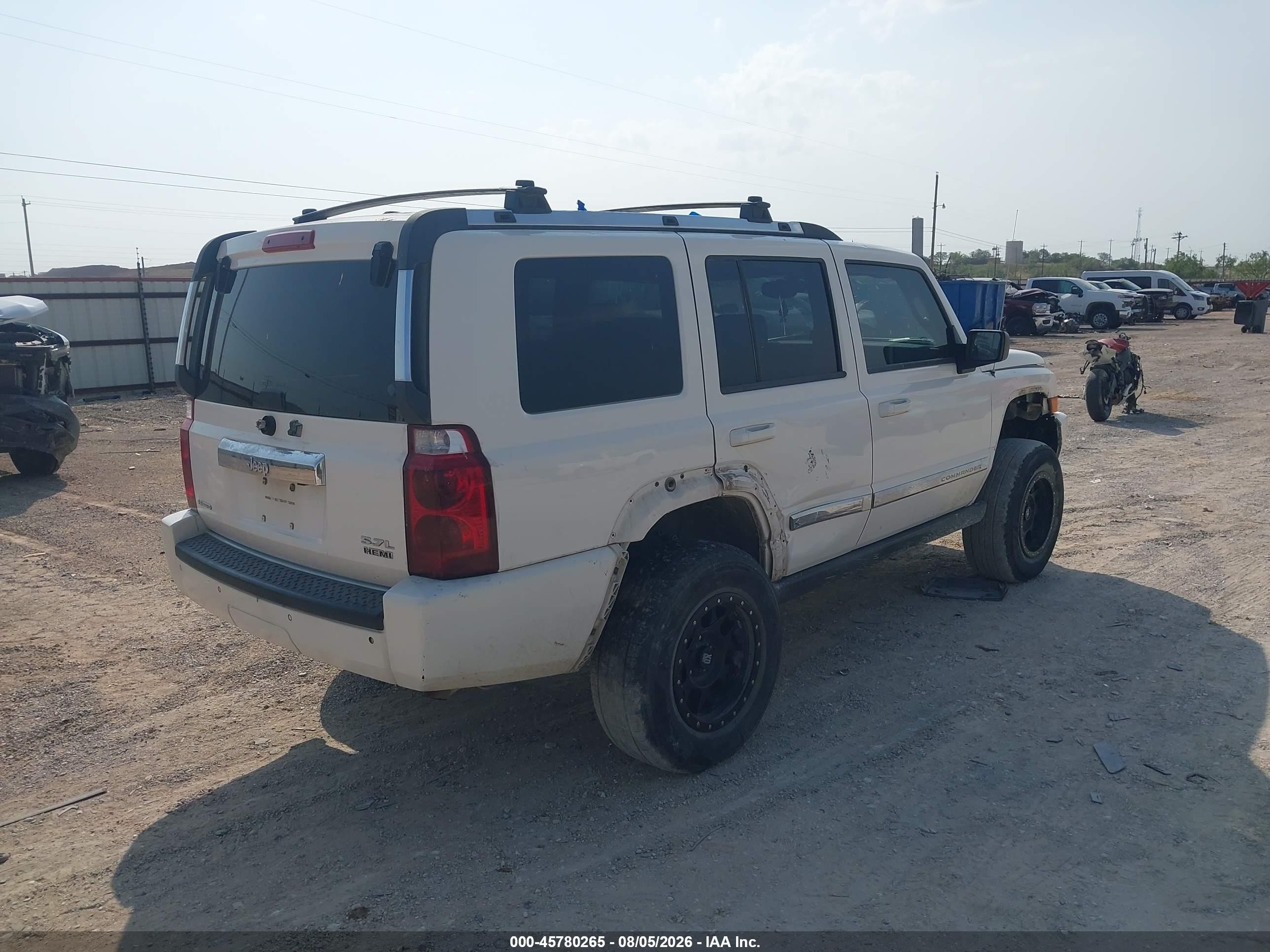 2006 Jeep Commander Limited White vin: 1J8HH58296C283531