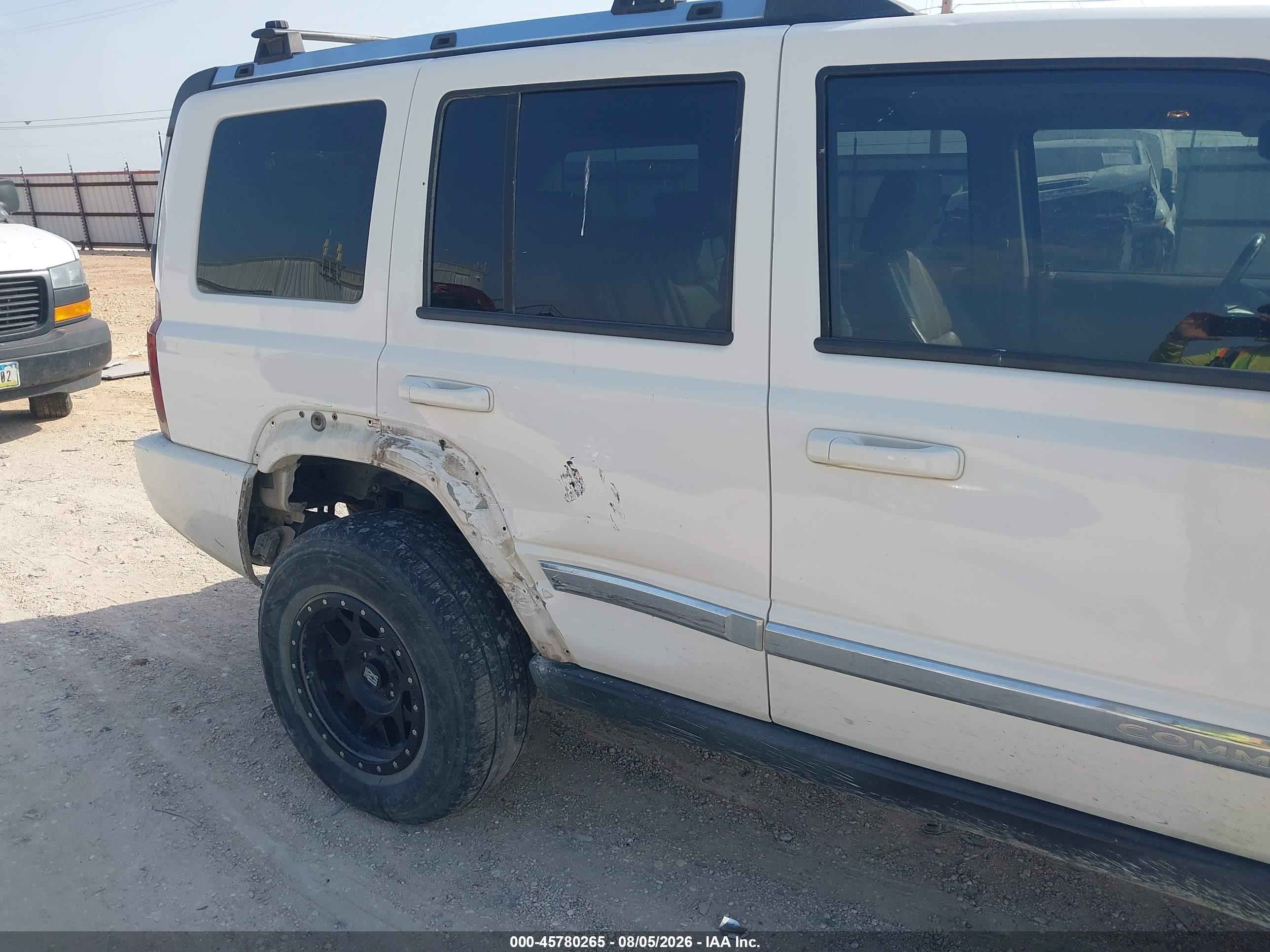 2006 Jeep Commander Limited White vin: 1J8HH58296C283531