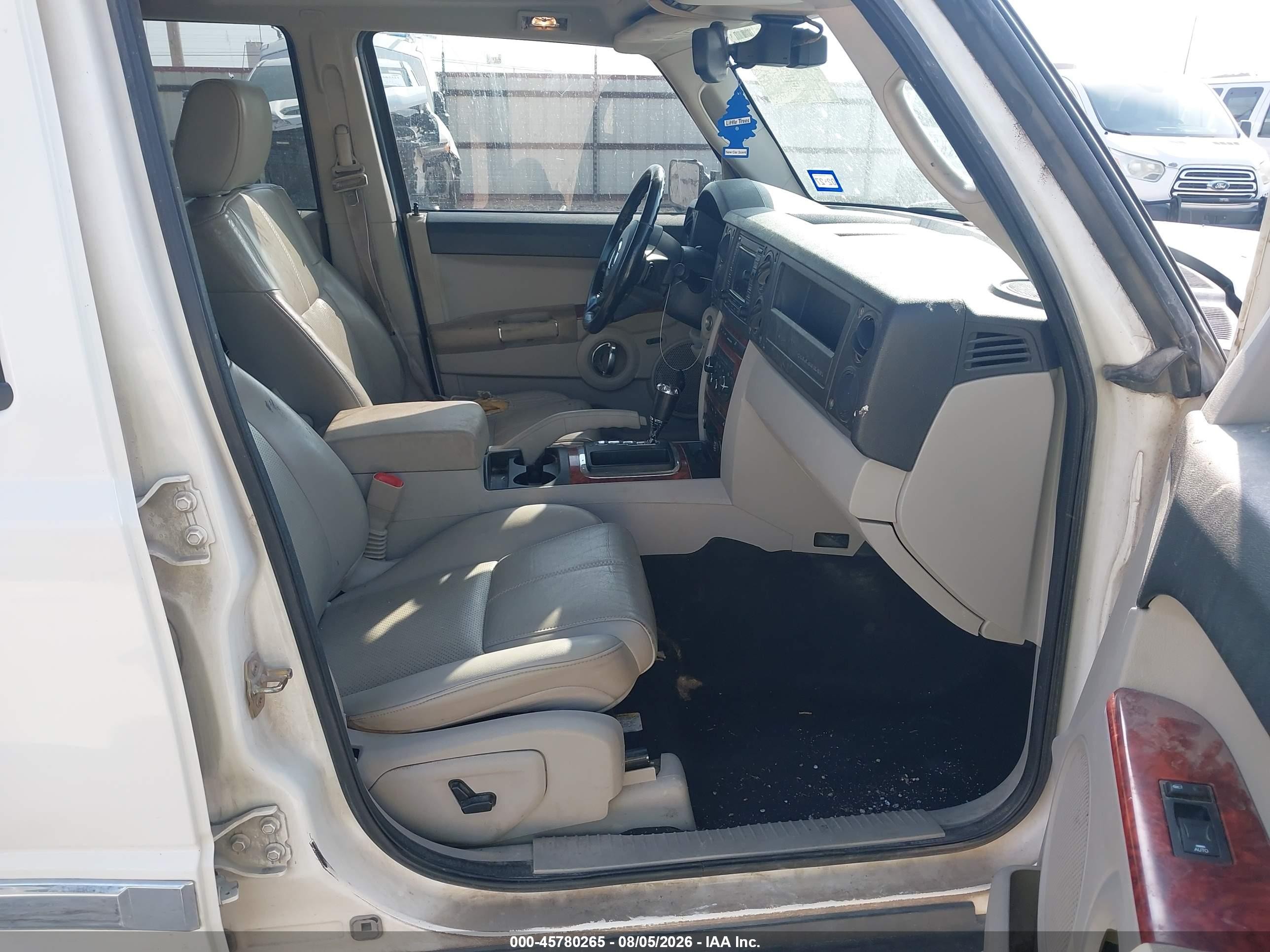2006 Jeep Commander Limited White vin: 1J8HH58296C283531