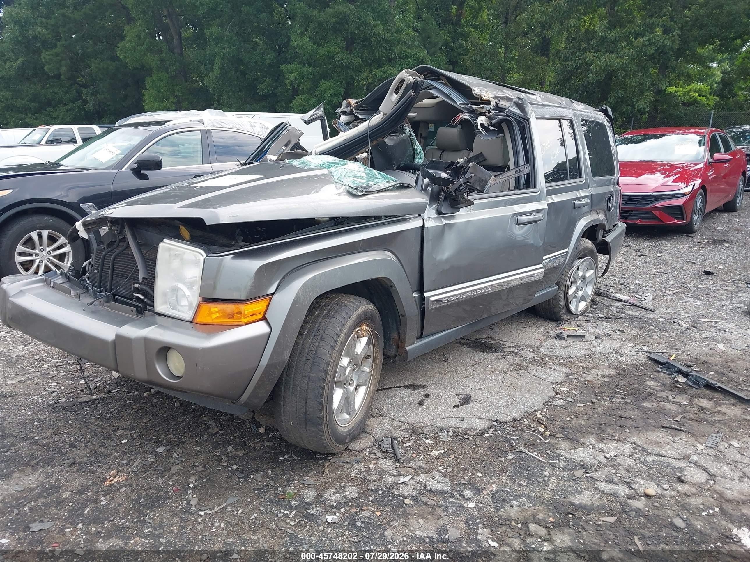 2007 Jeep Commander Limited Gray vin: 1J8HH58P17C576076
