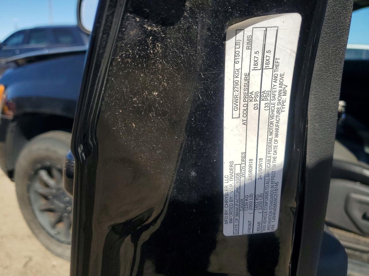2008 Jeep Grand Cherokee Laredo Black vin: 1J8HR48M58C518745