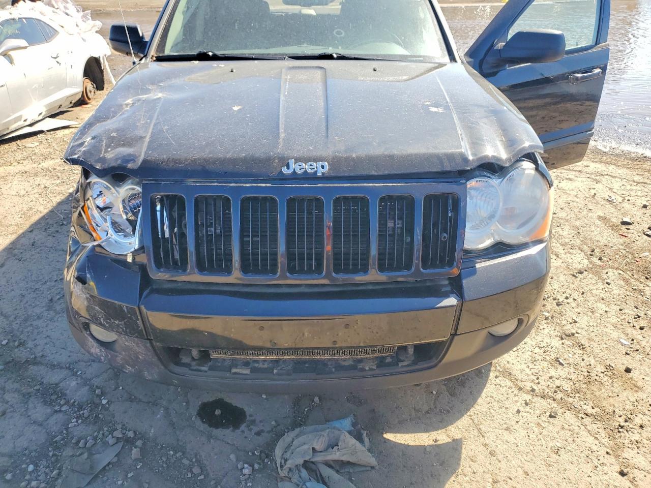 2008 Jeep Grand Cherokee Laredo Black vin: 1J8HR48M58C518745