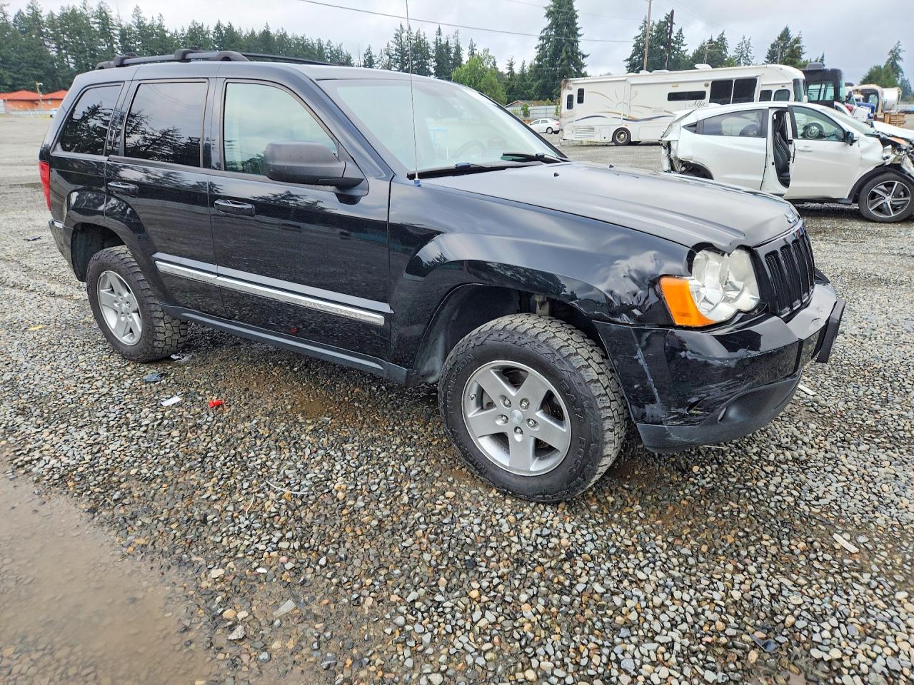 2008 Jeep Grand Cherokee Laredo Black vin: 1J8HR48M78C172505