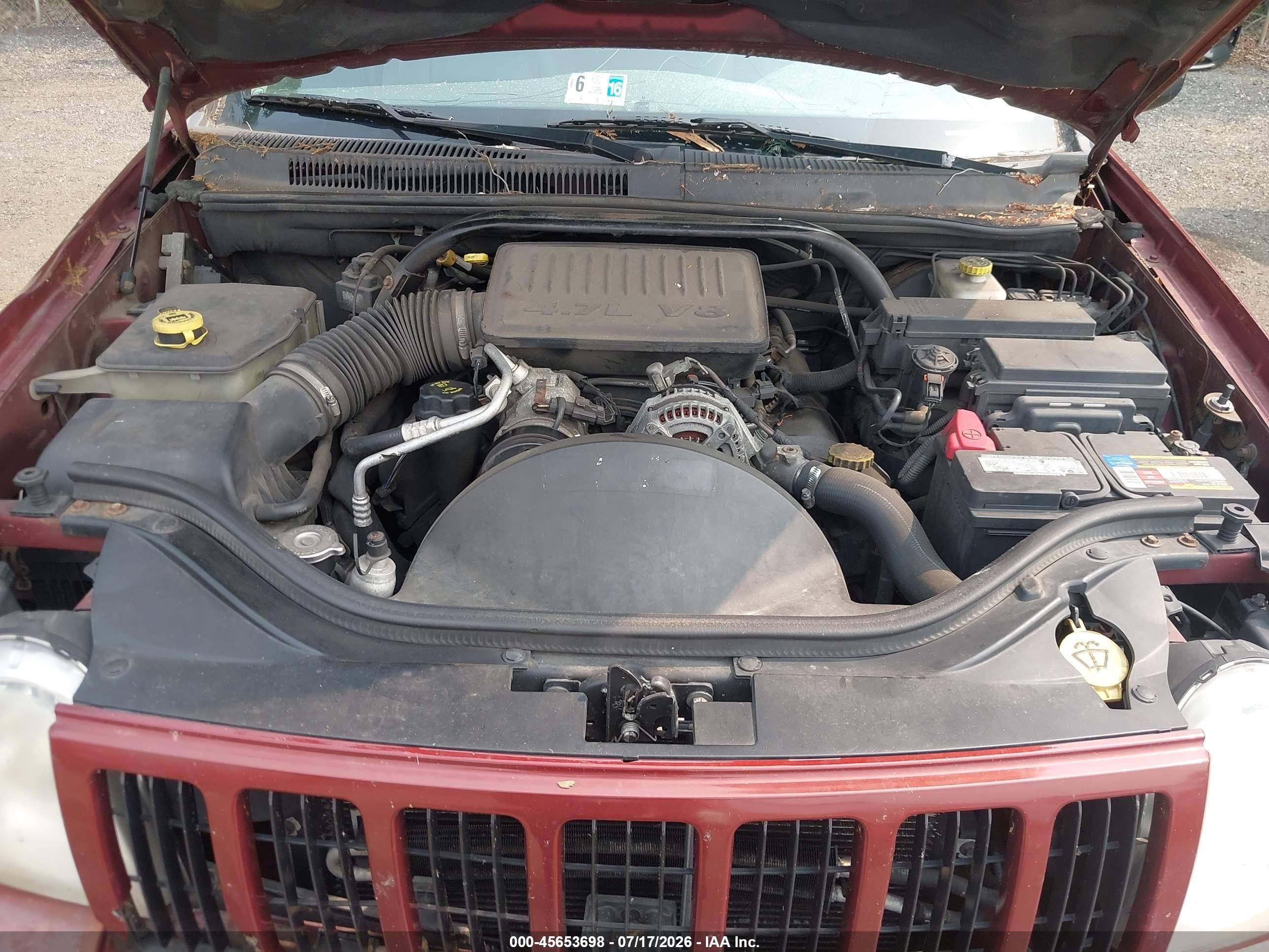 2007 Jeep Grand Cherokee Laredo Бордовый vin: 1J8HR48N17C525330